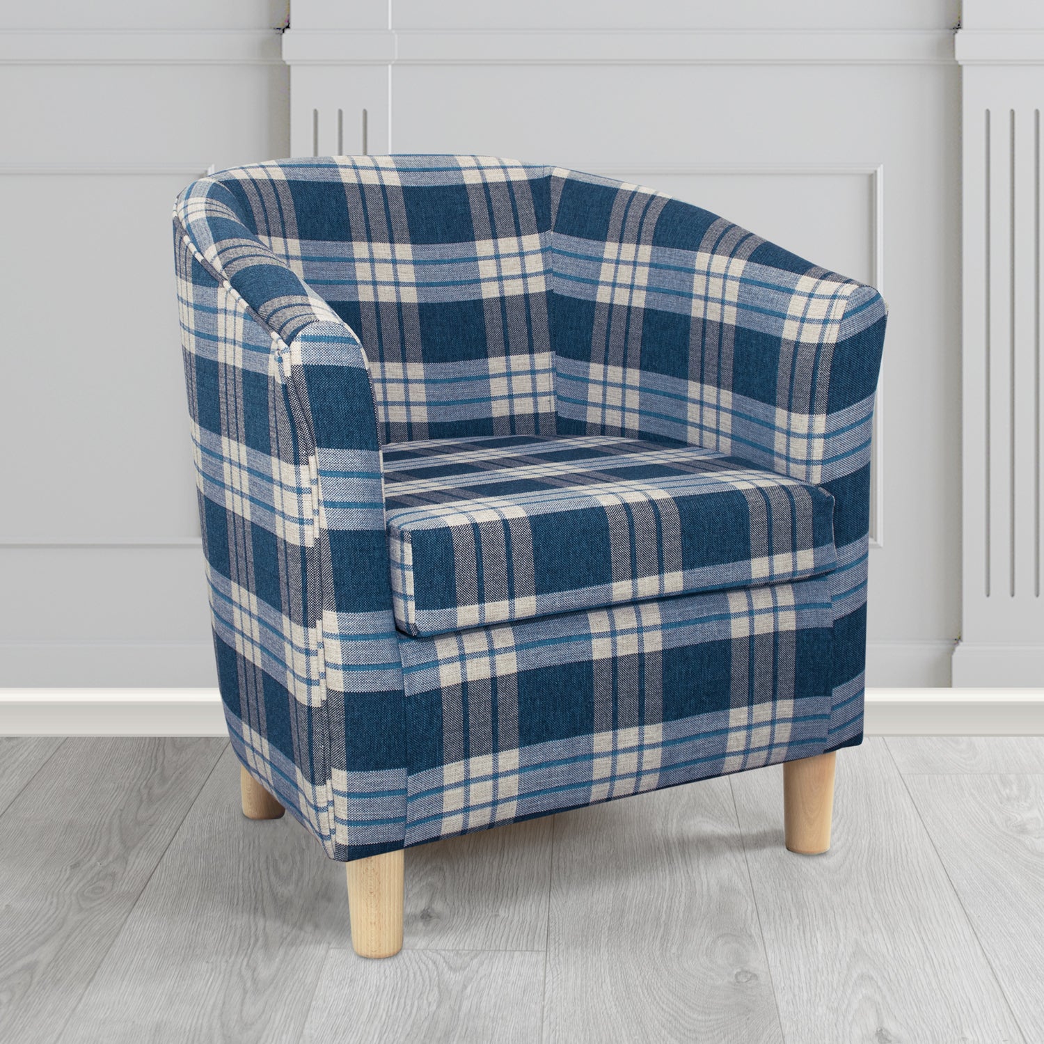 Tuscany Tub Chair in Fryett's Kintyre Tartan Fabric