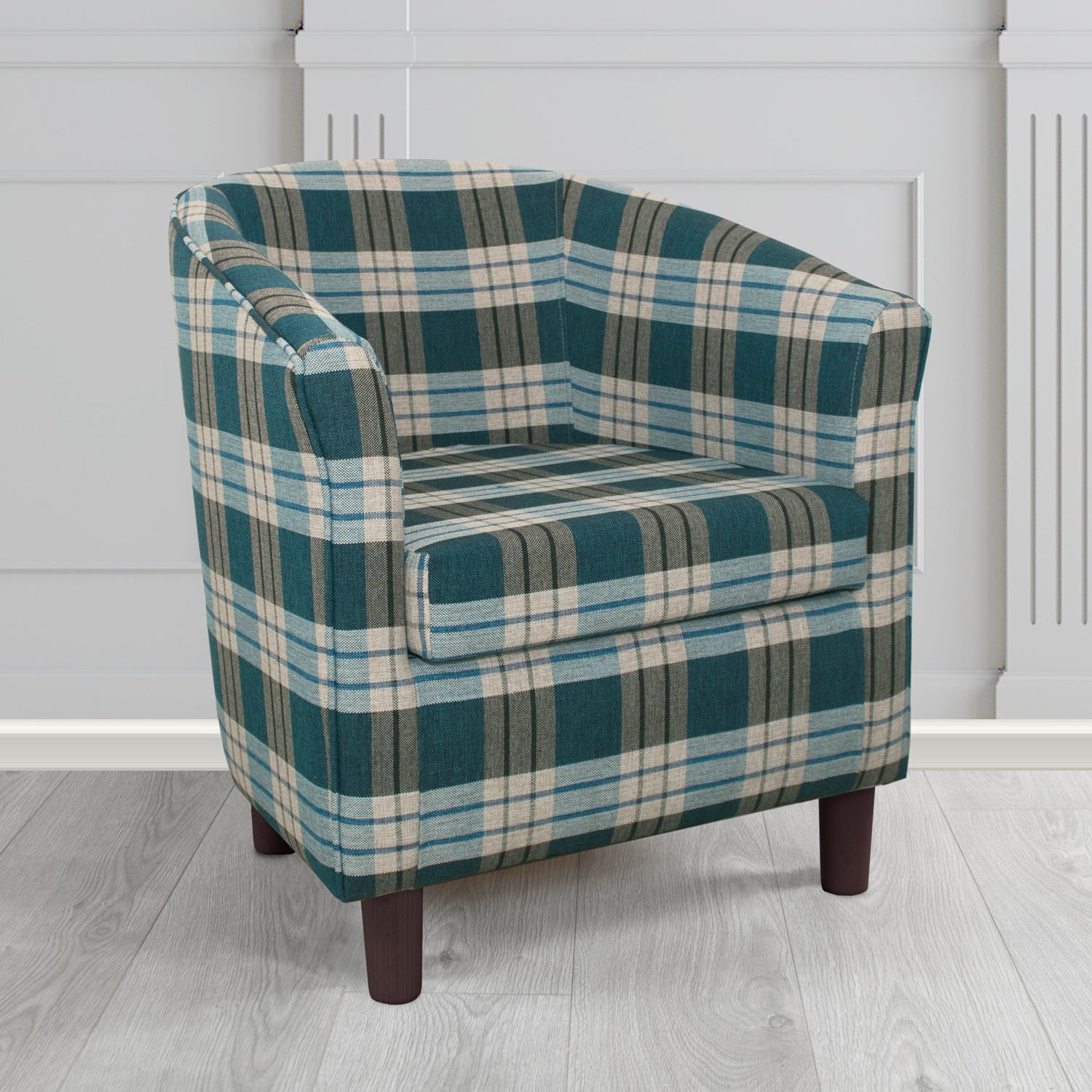 Tuscany Tub Chair in Fryett's Kintyre Tartan Fabric