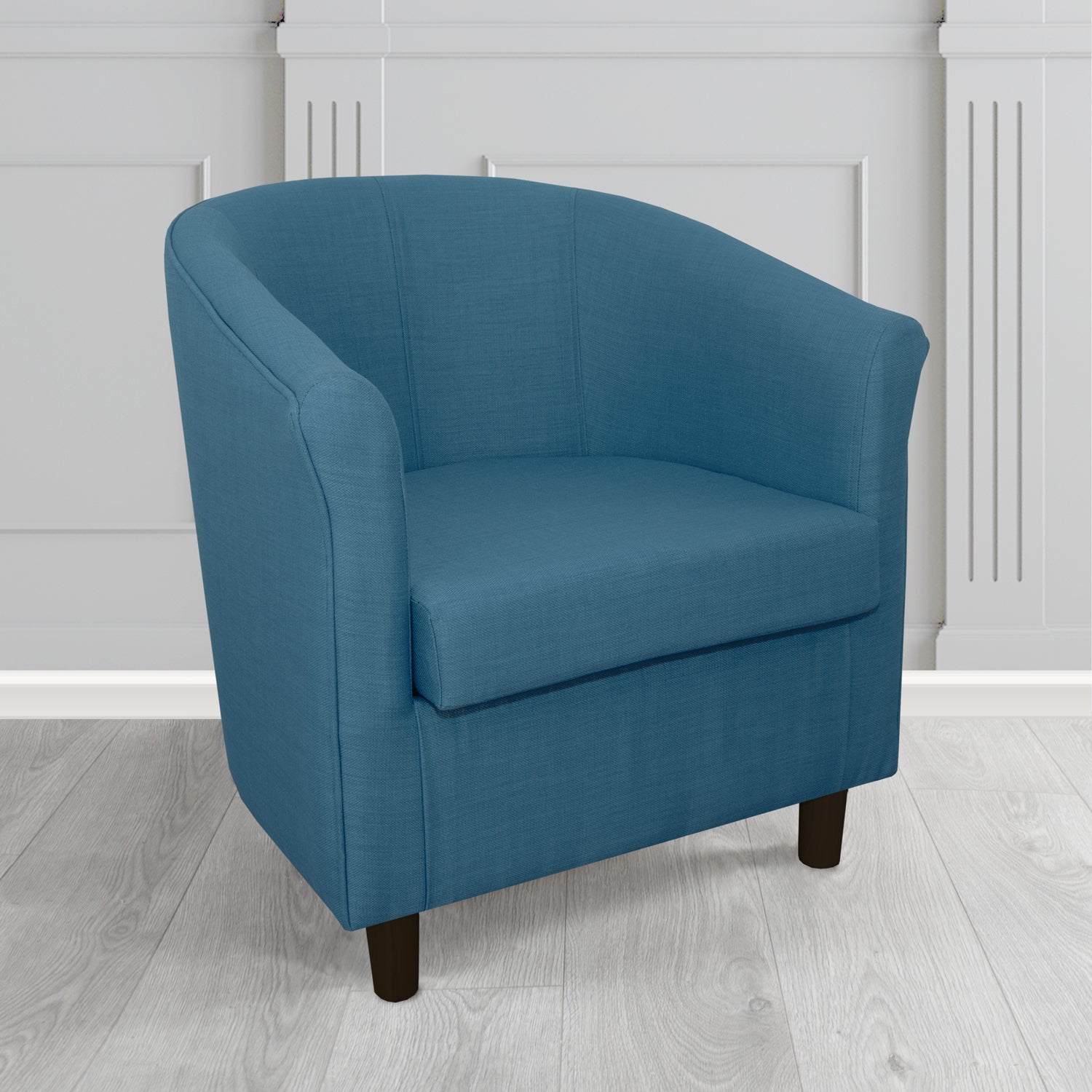 Tuscany Tub Chair in Agua Fabrics Linetta Contract Crib 5 Fabric - Antimicrobial & Waterproof
