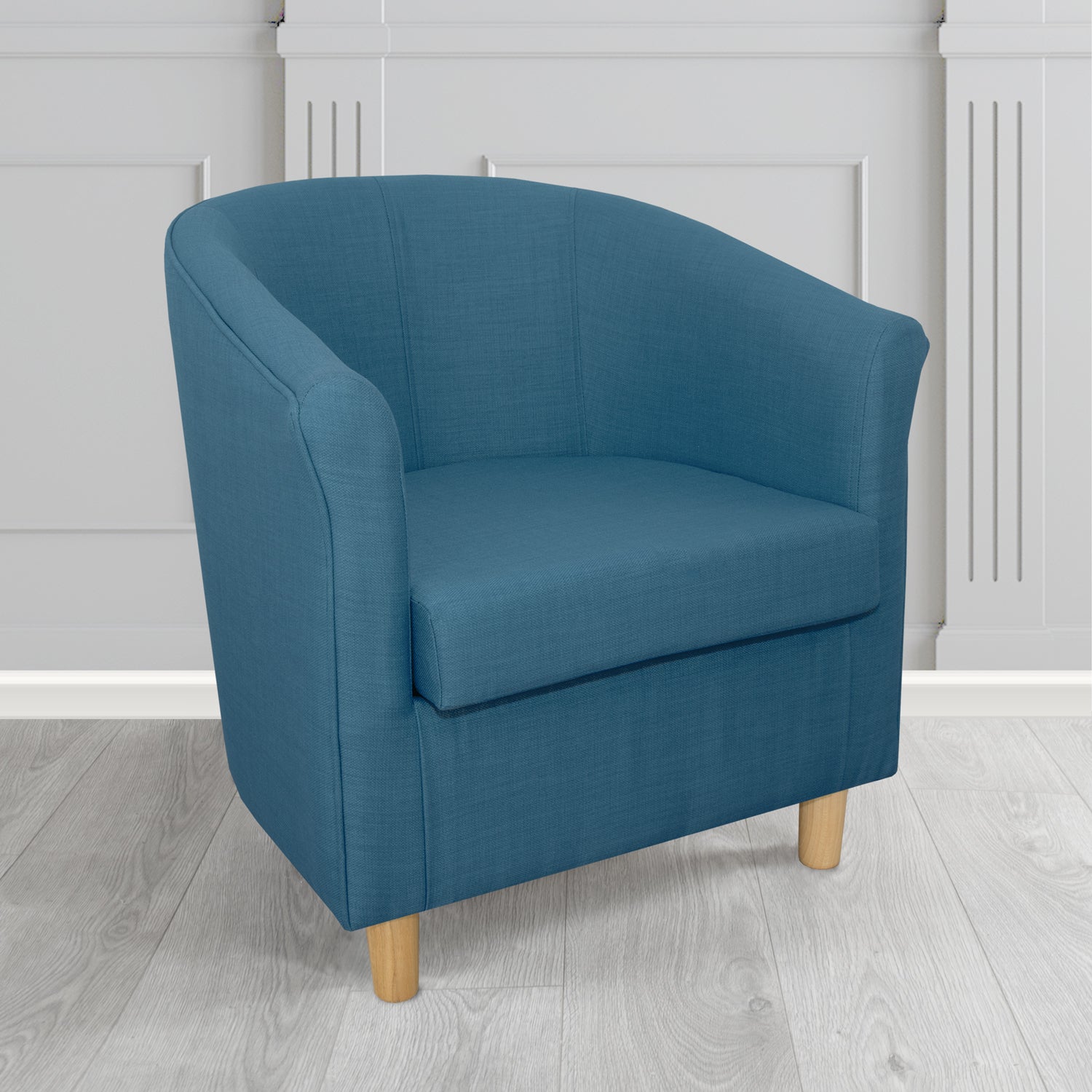 Tuscany Tub Chair in Agua Fabrics Linetta Contract Crib 5 Fabric - Antimicrobial & Waterproof