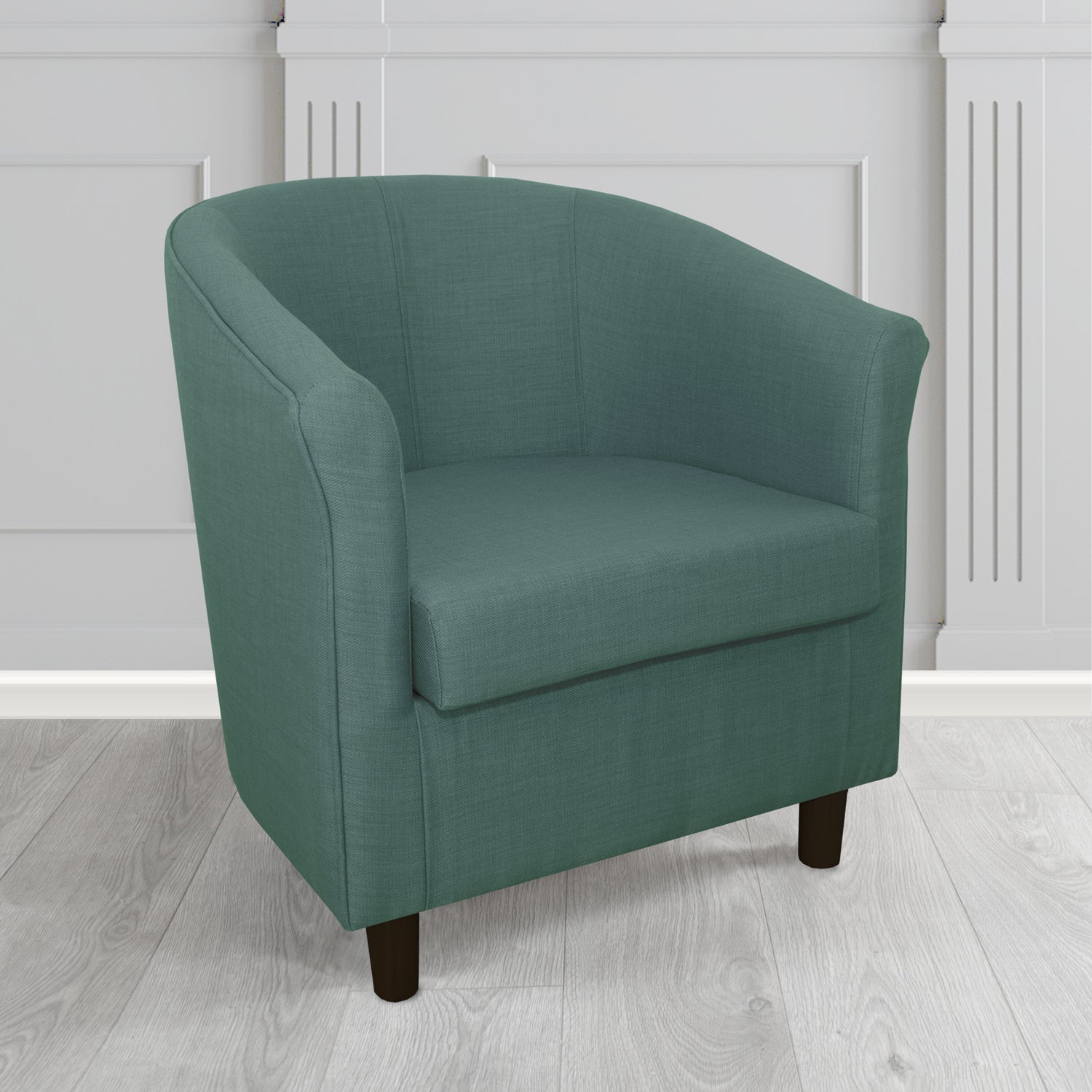 Tuscany Tub Chair in Agua Fabrics Linetta Contract Crib 5 Fabric - Antimicrobial & Waterproof