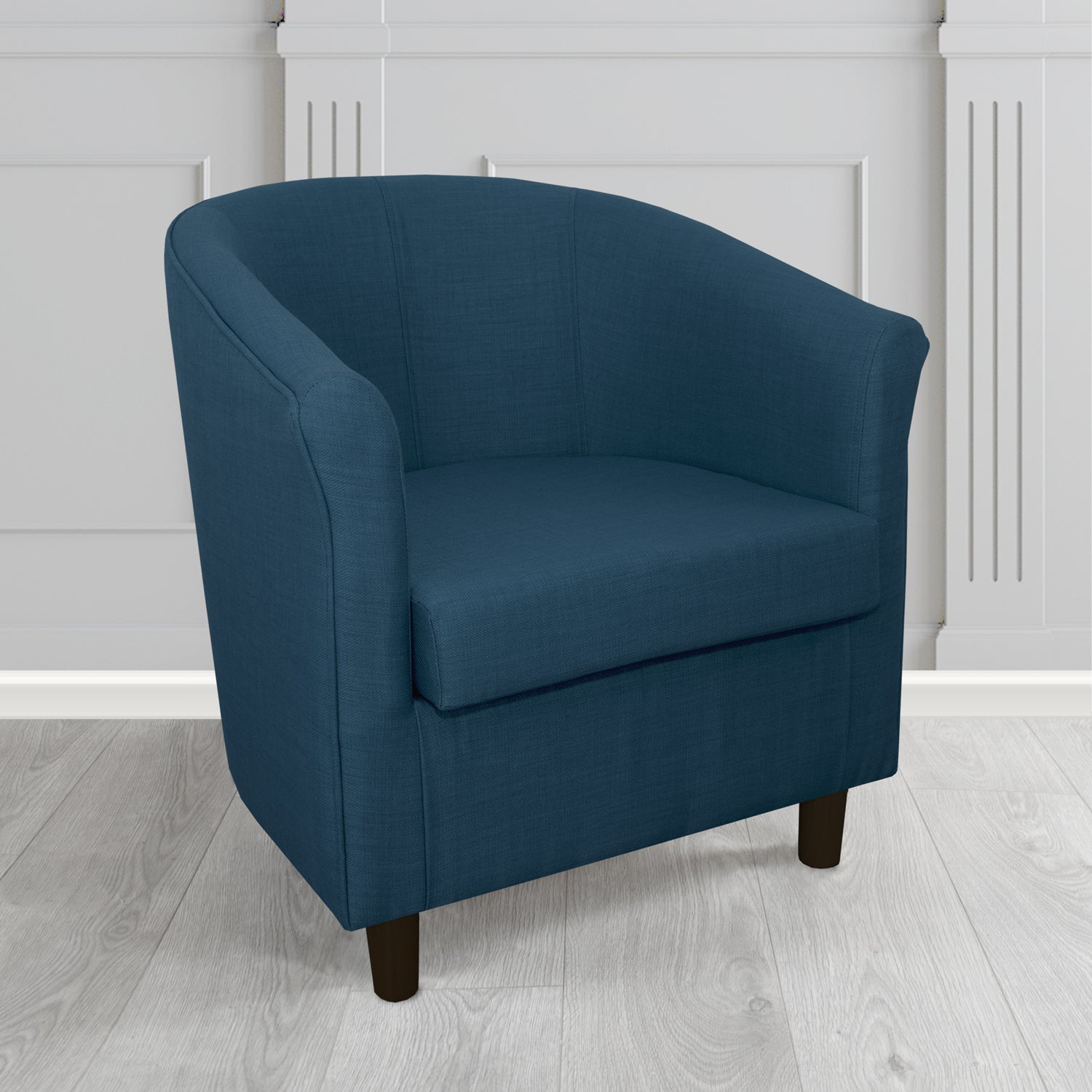 Tuscany Tub Chair in Agua Fabrics Linetta Contract Crib 5 Fabric - Antimicrobial & Waterproof