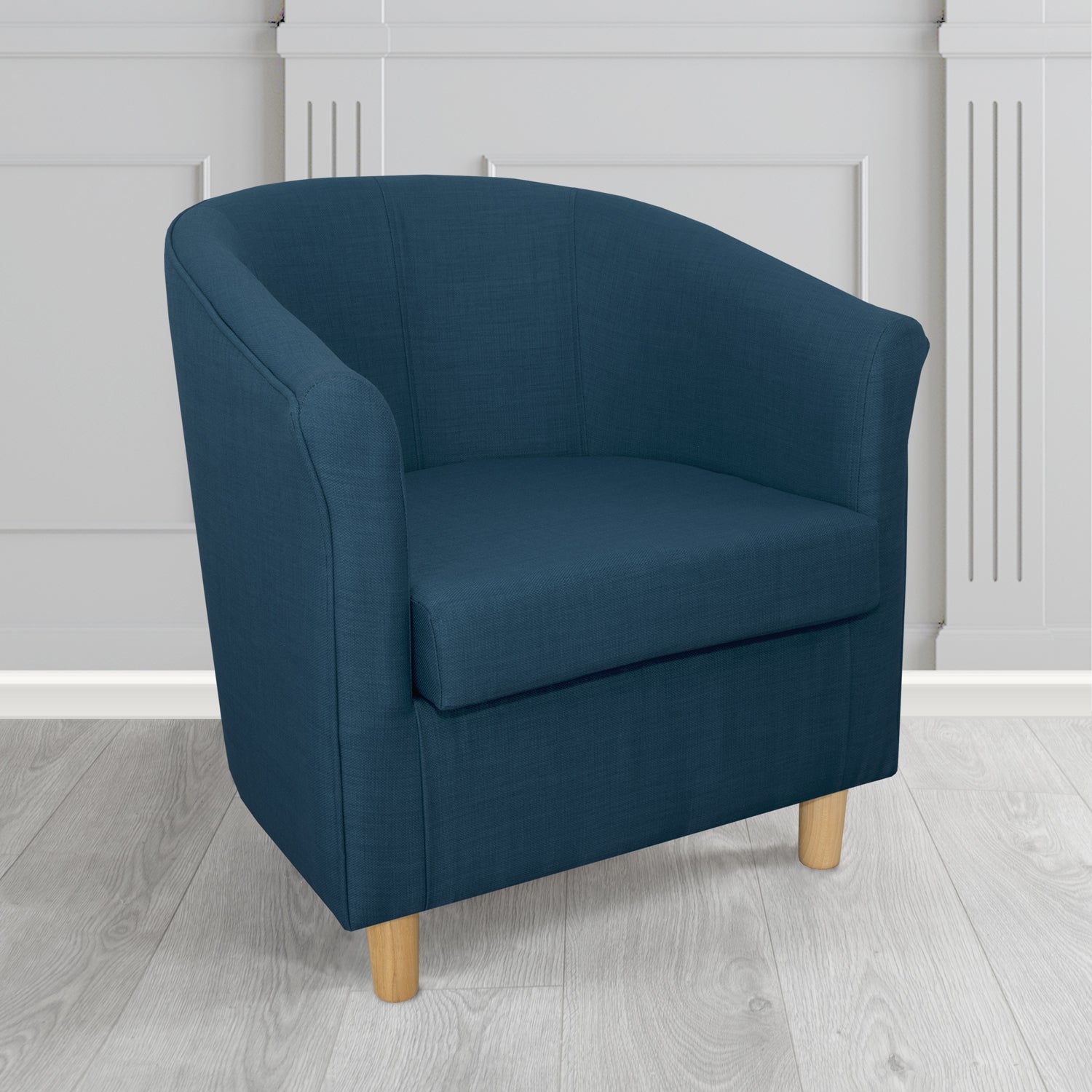 Tuscany Tub Chair in Agua Fabrics Linetta Contract Crib 5 Fabric - Antimicrobial & Waterproof