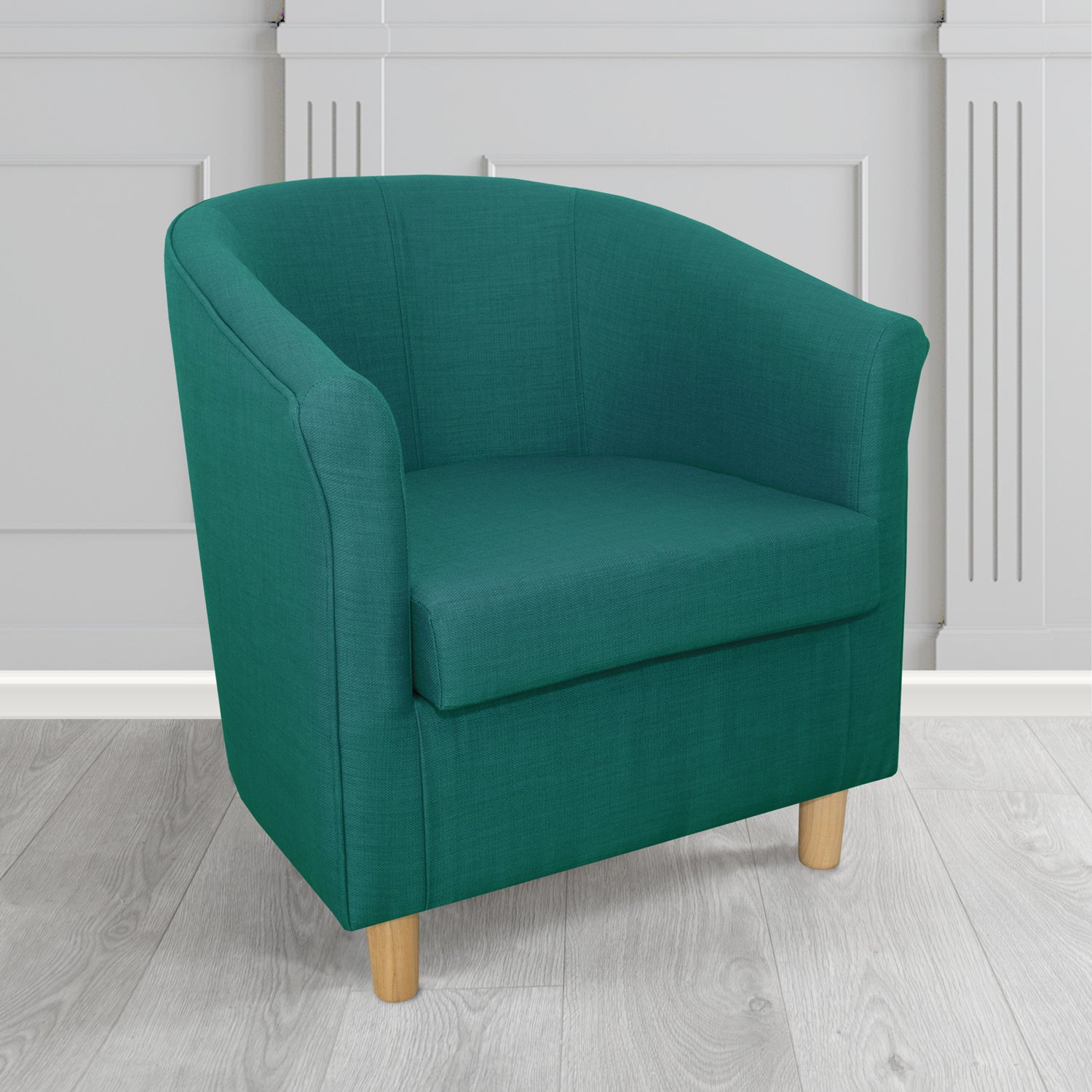 Tuscany Tub Chair in Agua Fabrics Linetta Contract Crib 5 Fabric - Antimicrobial & Waterproof