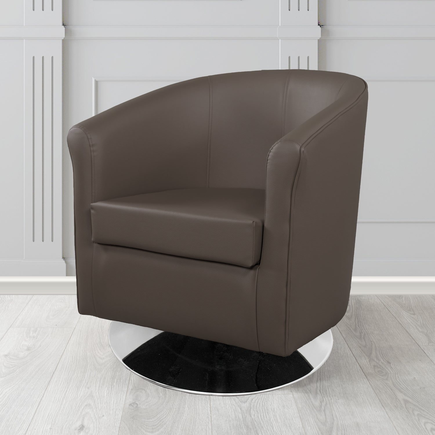 Tuscany Swivel Tub Chair in Tubz Madrid Faux Leather
