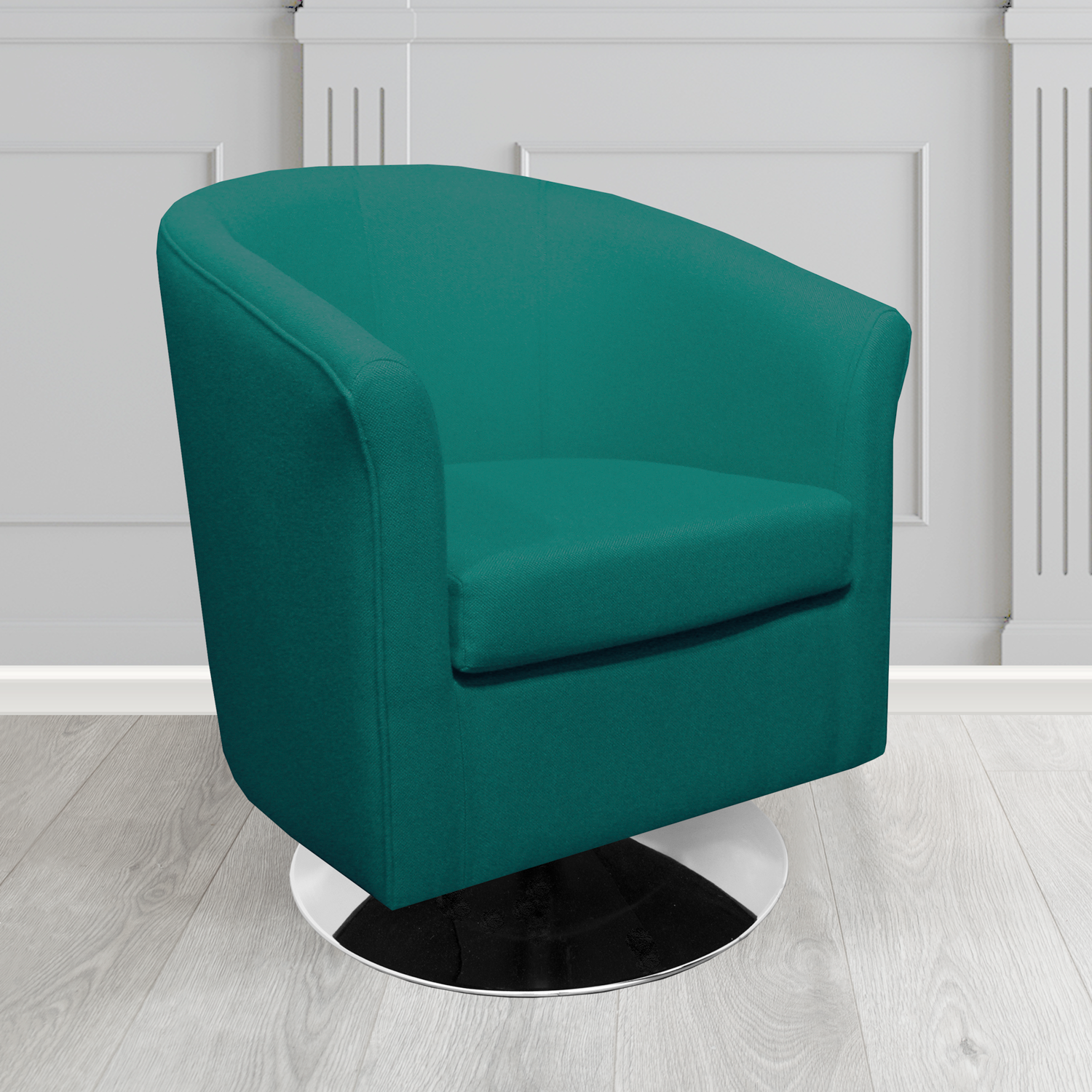 Tuscany Swivel Tub Chair in Camira Mainline Plus Crib 5 Fabric
