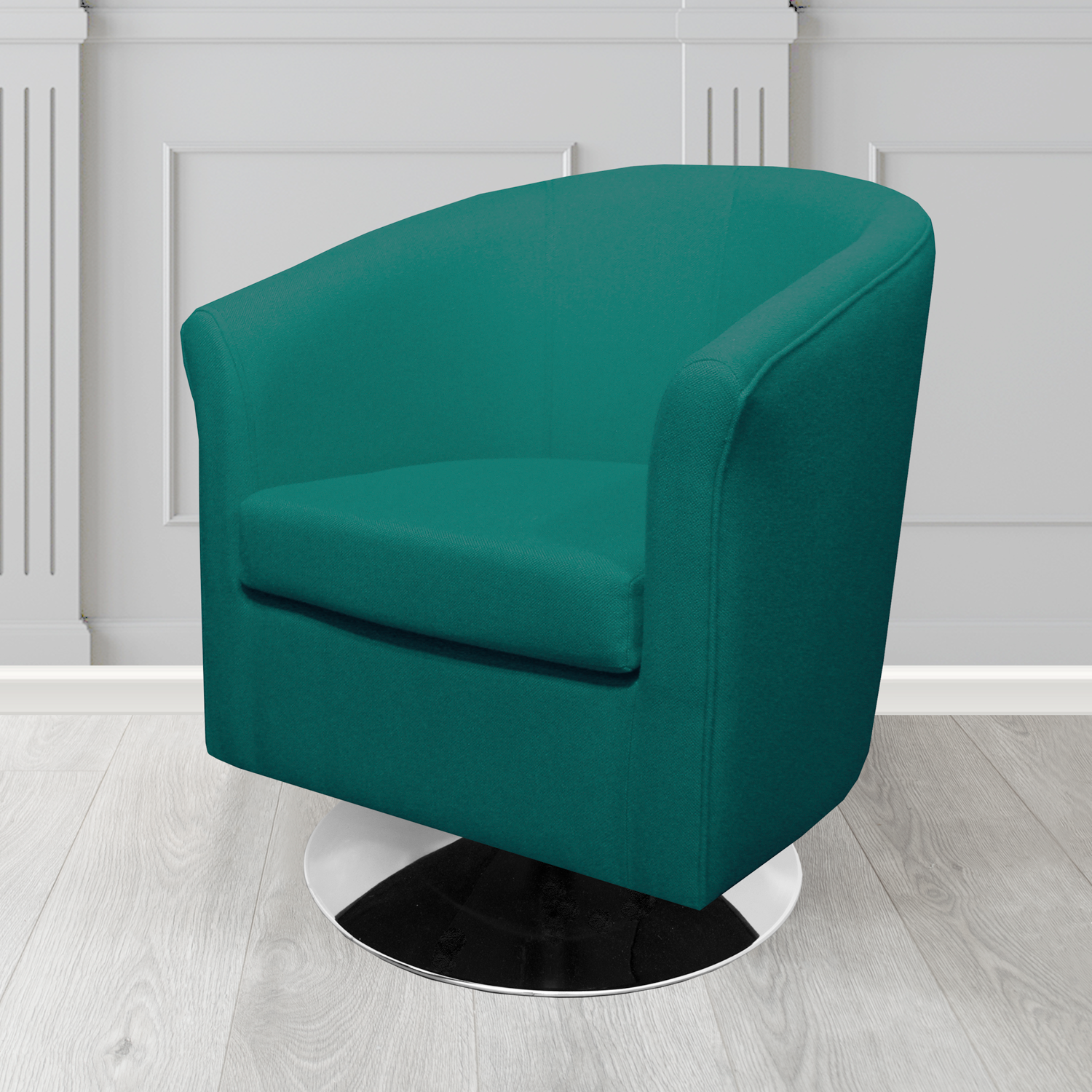 Tuscany Swivel Tub Chair in Camira Mainline Plus Crib 5 Fabric