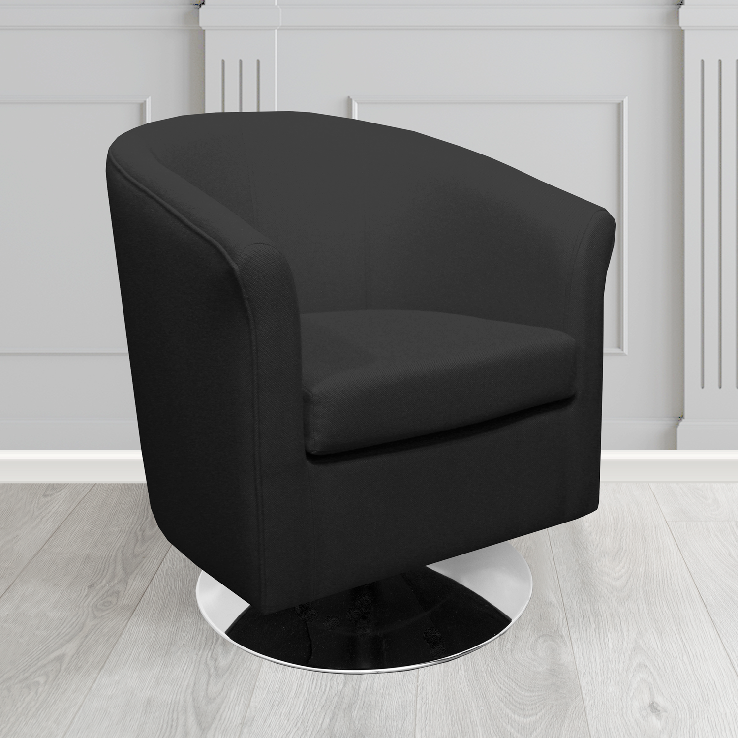 Tuscany Swivel Tub Chair in Camira Mainline Plus Crib 5 Fabric