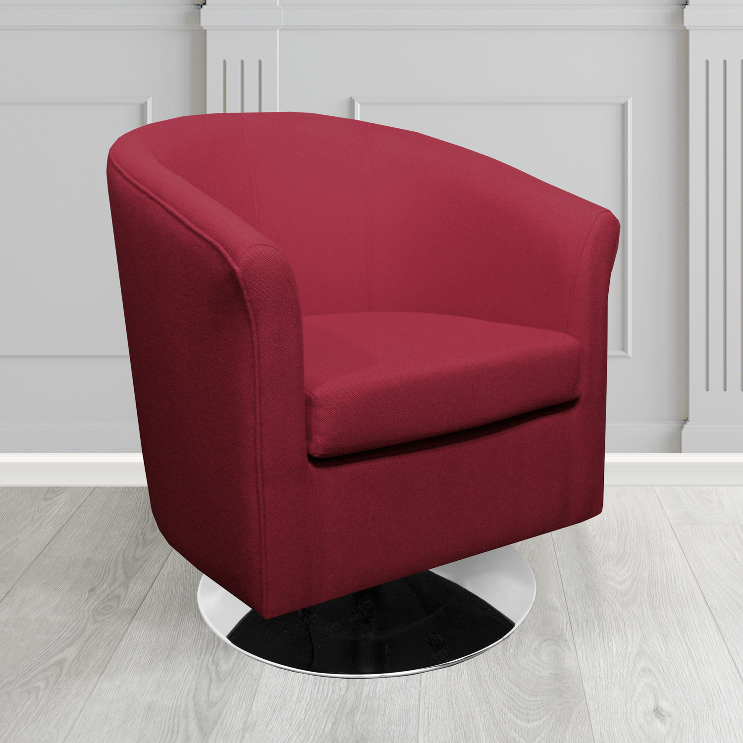 Tuscany Swivel Tub Chair in Camira Mainline Plus Crib 5 Fabric