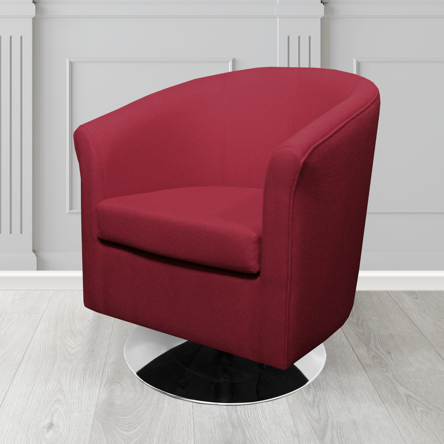Tuscany Swivel Tub Chair in Camira Mainline Plus Crib 5 Fabric