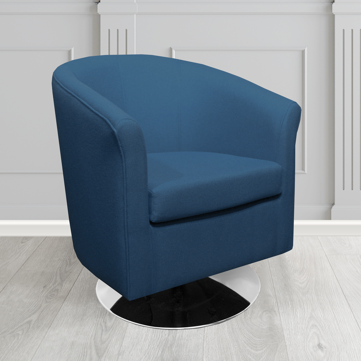 Tuscany Swivel Tub Chair in Camira Mainline Plus Crib 5 Fabric