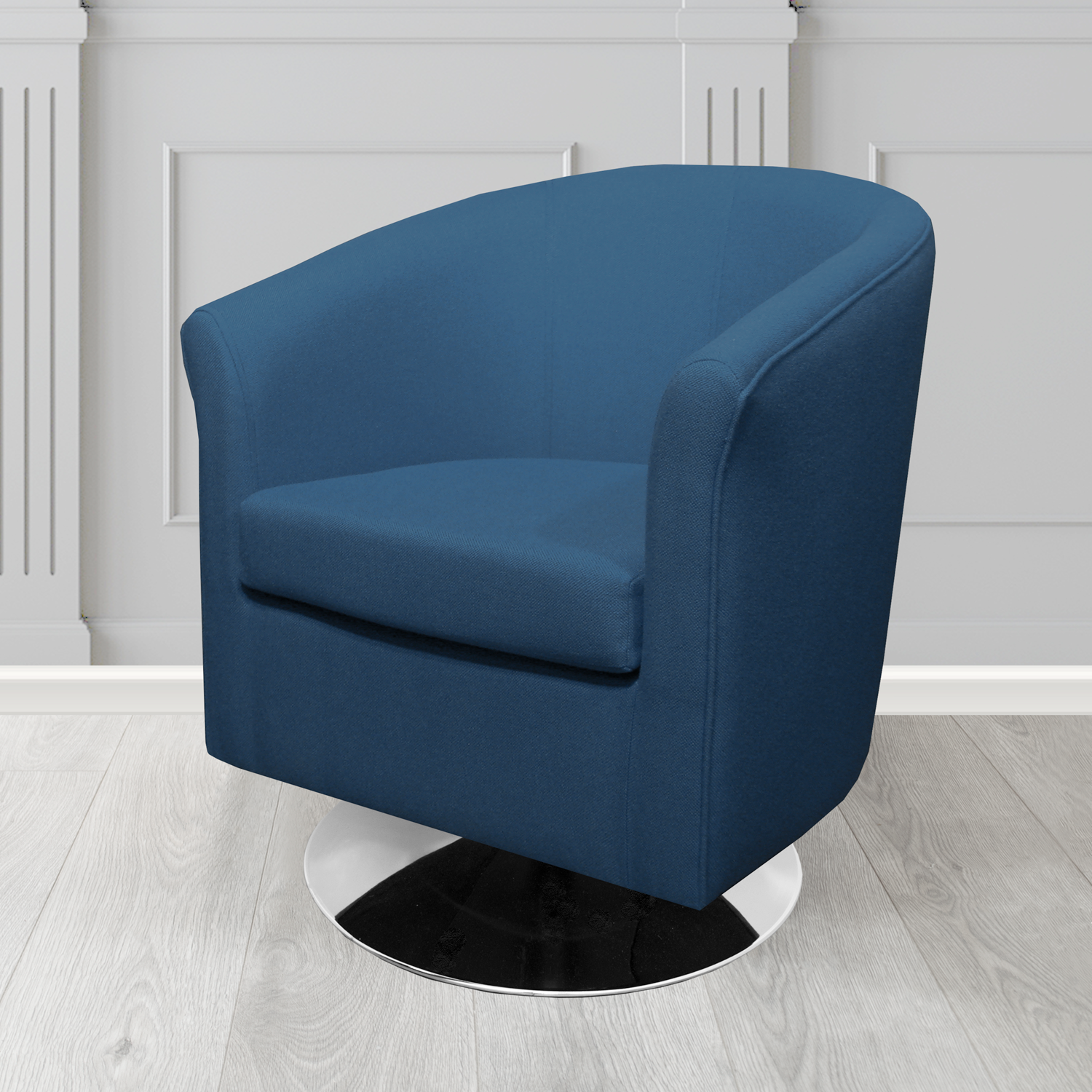 Tuscany Swivel Tub Chair in Camira Mainline Plus Crib 5 Fabric