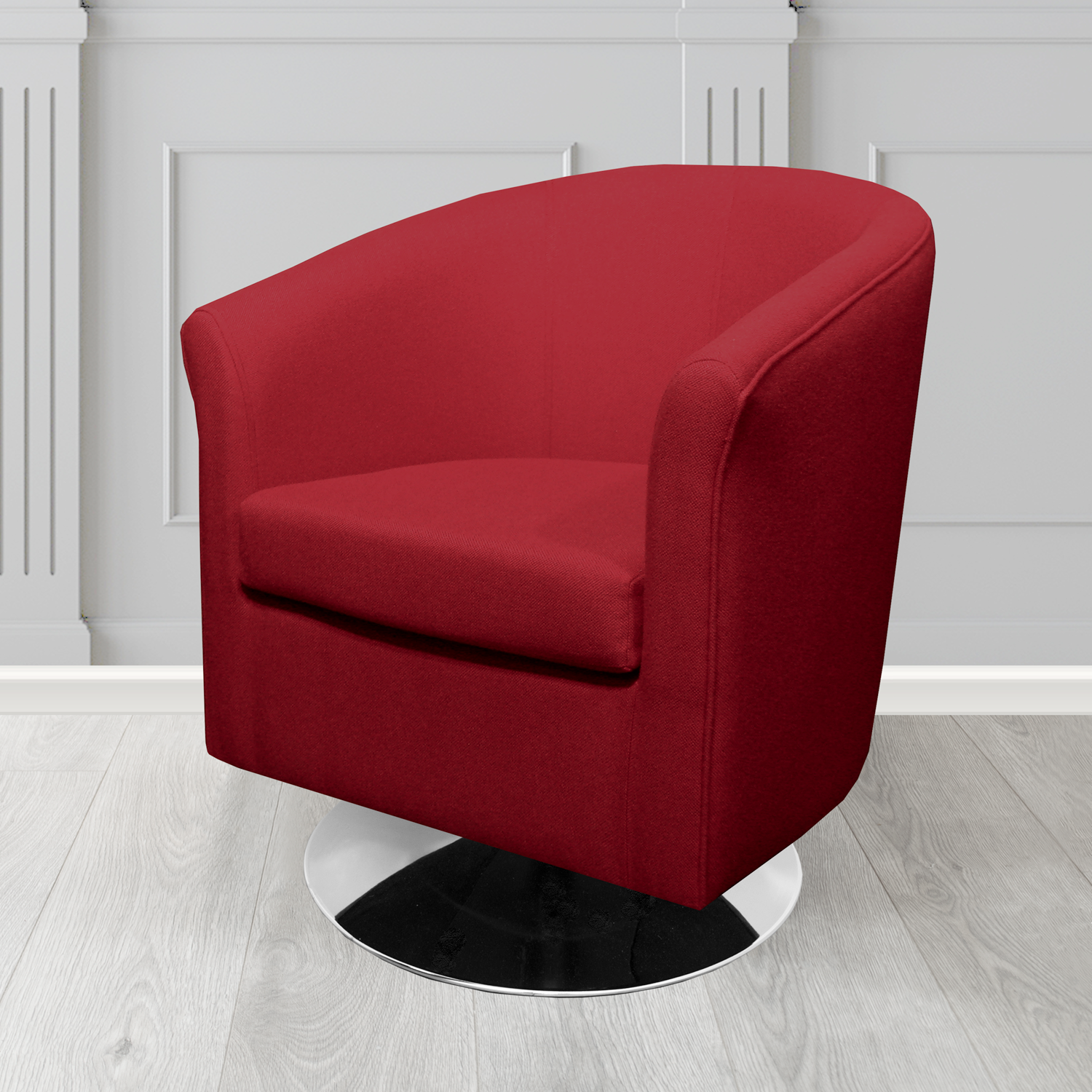 Tuscany Swivel Tub Chair in Camira Mainline Plus Crib 5 Fabric