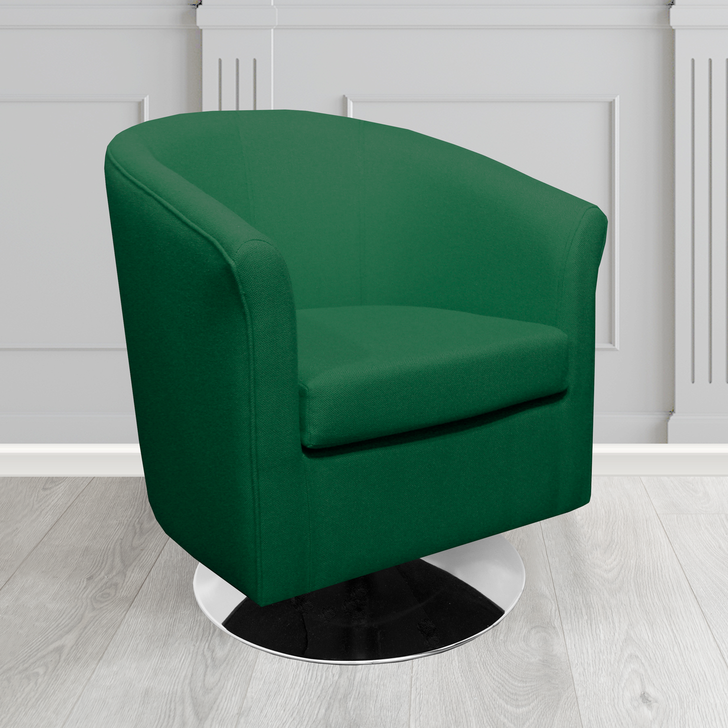 Tuscany Swivel Tub Chair in Camira Mainline Plus Crib 5 Fabric