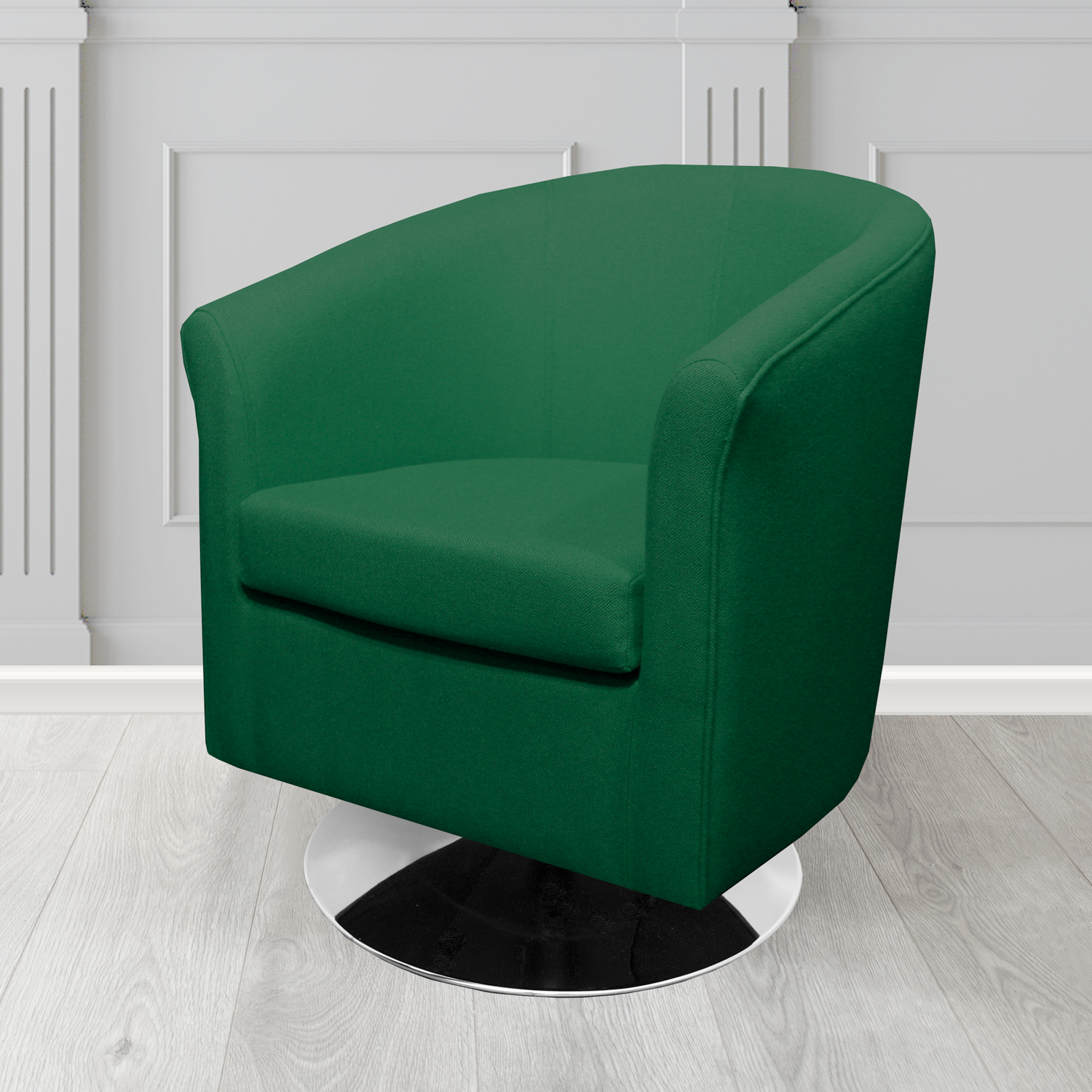 Tuscany Swivel Tub Chair in Camira Mainline Plus Crib 5 Fabric