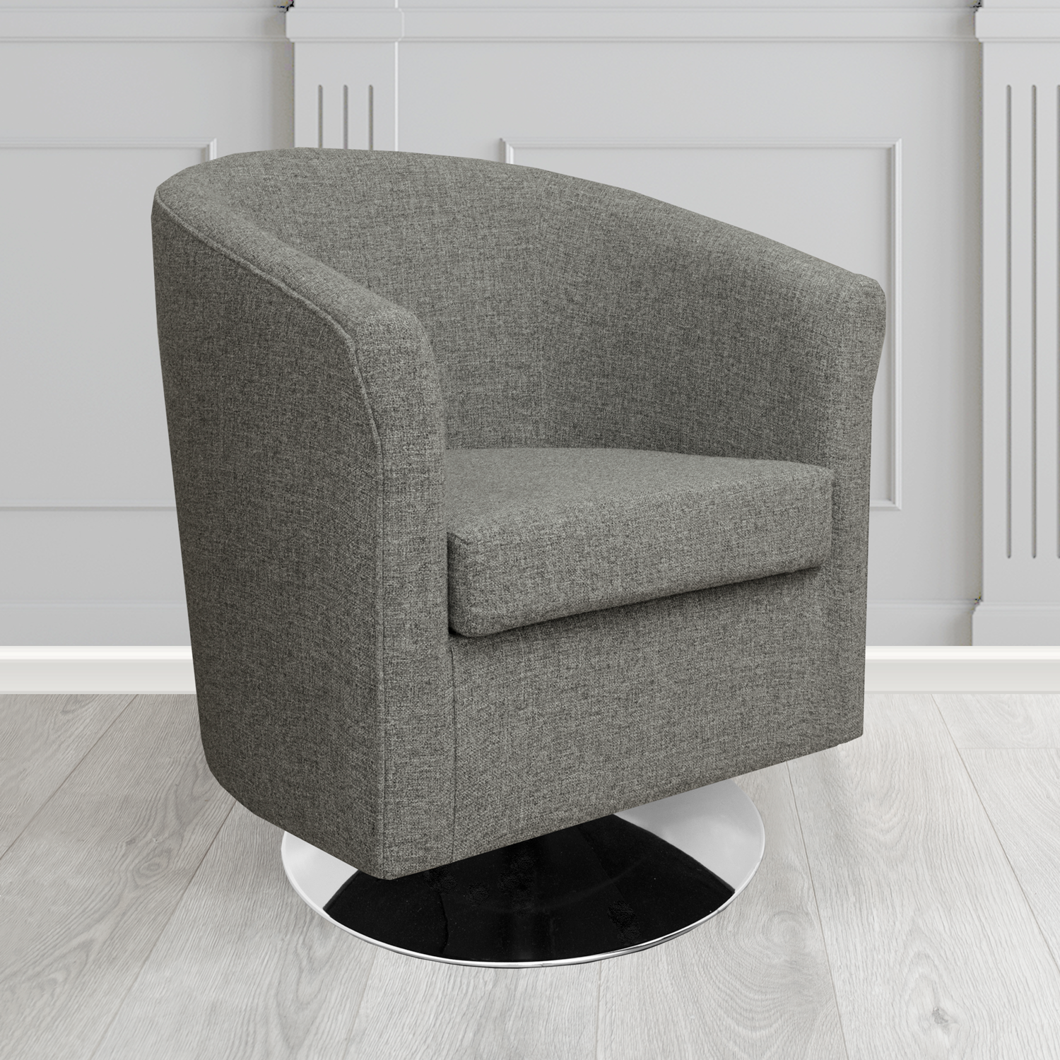 Tuscany Swivel Tub Chair in Camira Mainline Plus Crib 5 Fabric