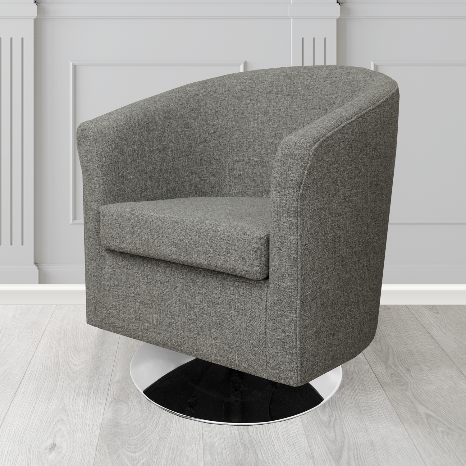 Tuscany Swivel Tub Chair in Camira Mainline Plus Crib 5 Fabric