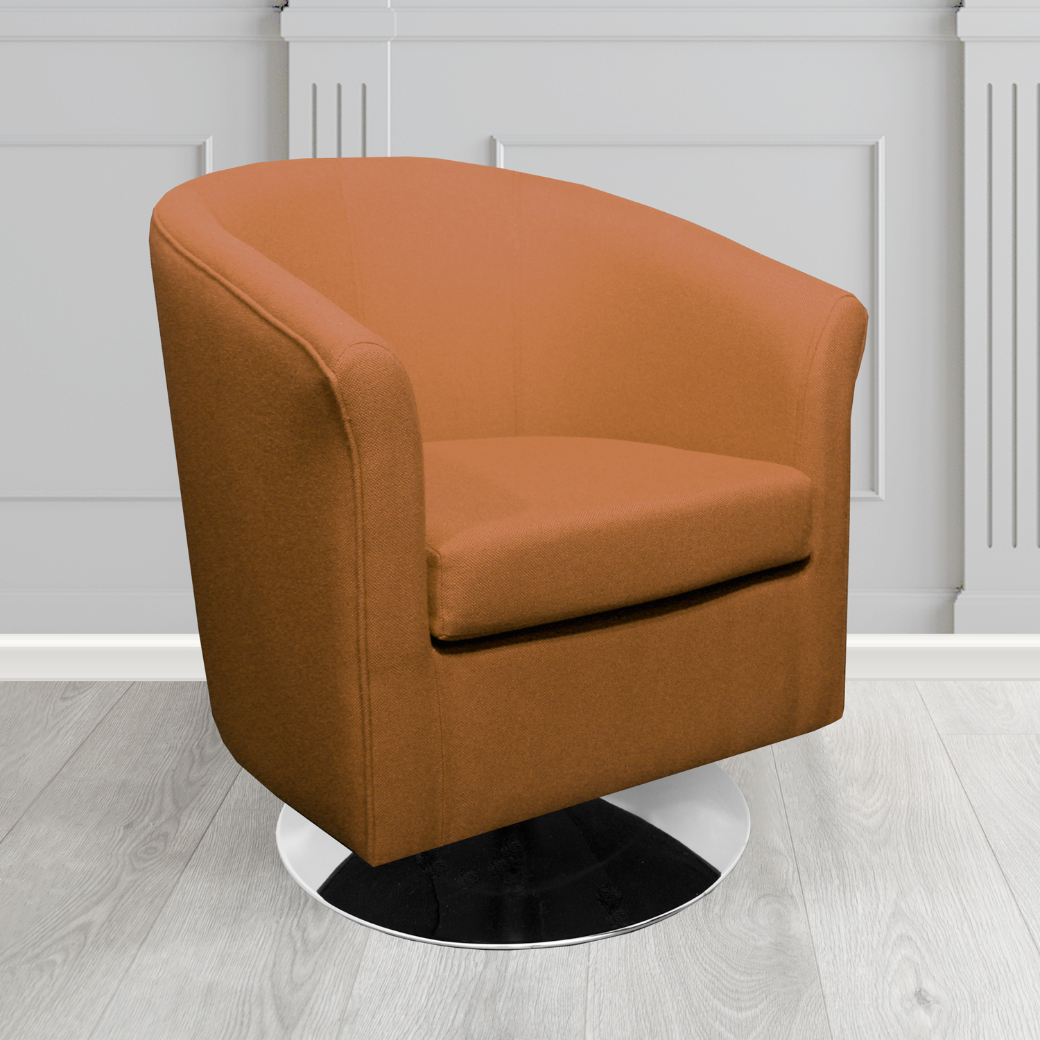 Tuscany Swivel Tub Chair in Camira Mainline Plus Crib 5 Fabric