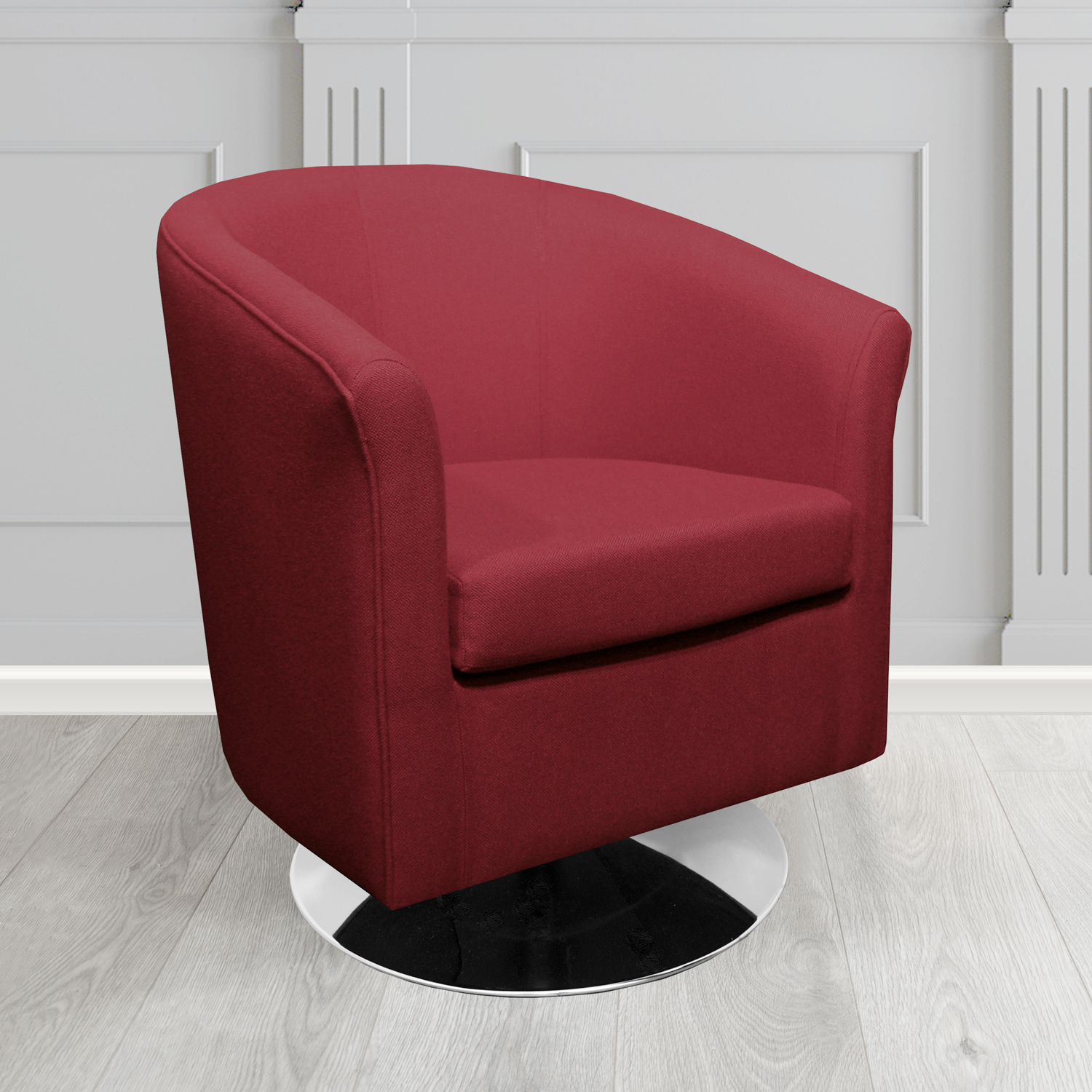 Tuscany Swivel Tub Chair in Camira Mainline Plus Crib 5 Fabric