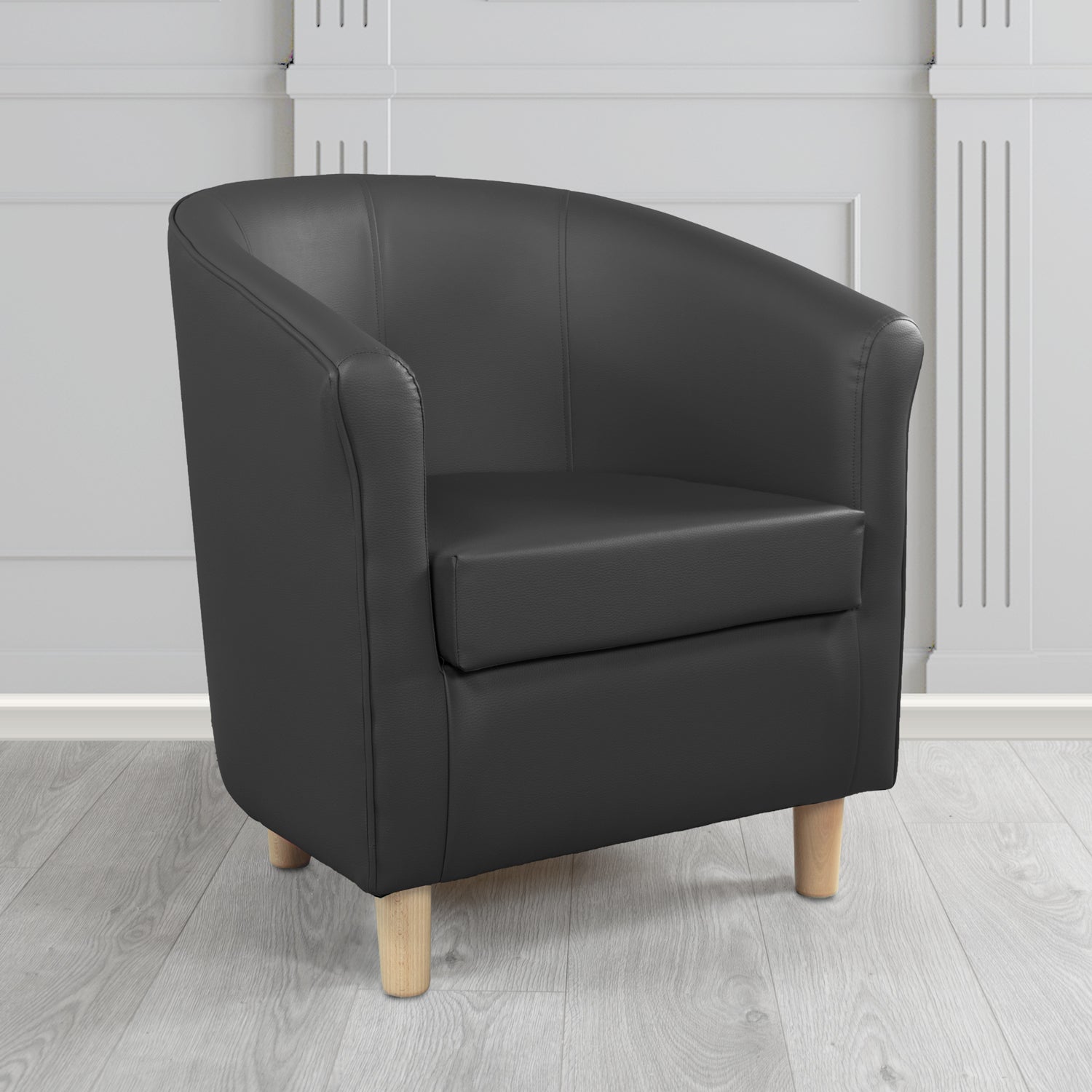 Tuscany Tub Chair in Memphis Antimicrobial Crib 5 Contract Faux Leather