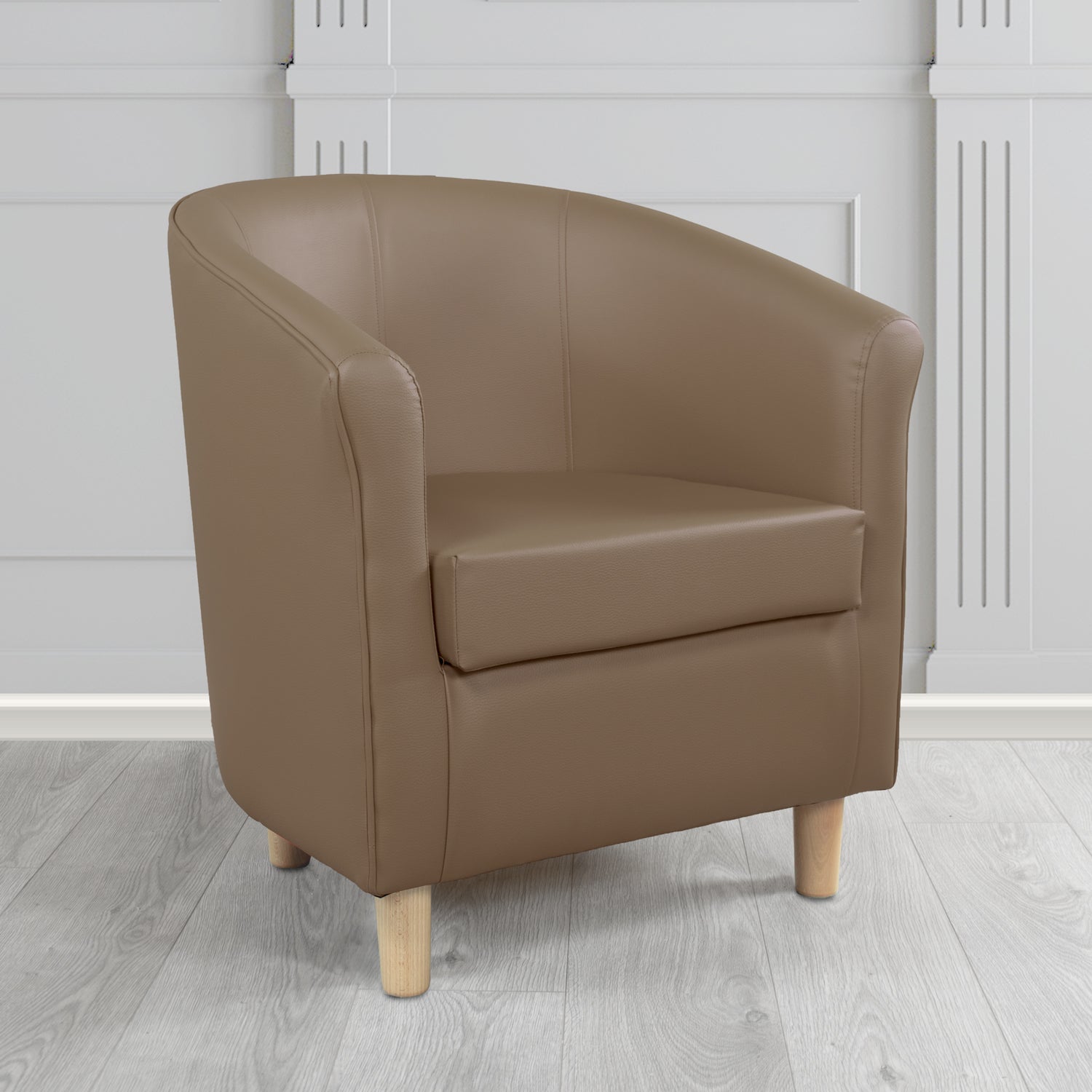 Tuscany Tub Chair in Memphis Antimicrobial Crib 5 Contract Faux Leather