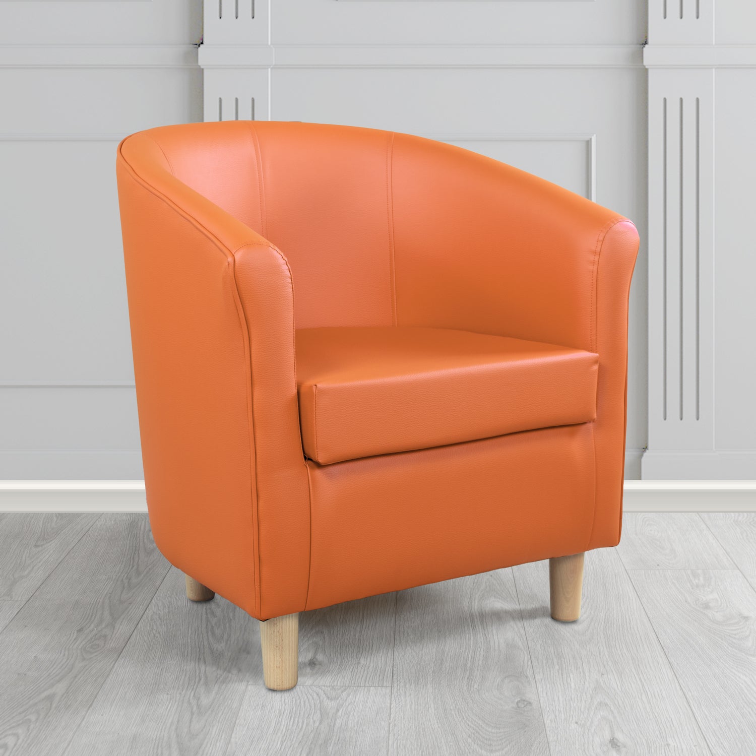 Tuscany Tub Chair in Memphis Antimicrobial Crib 5 Contract Faux Leather