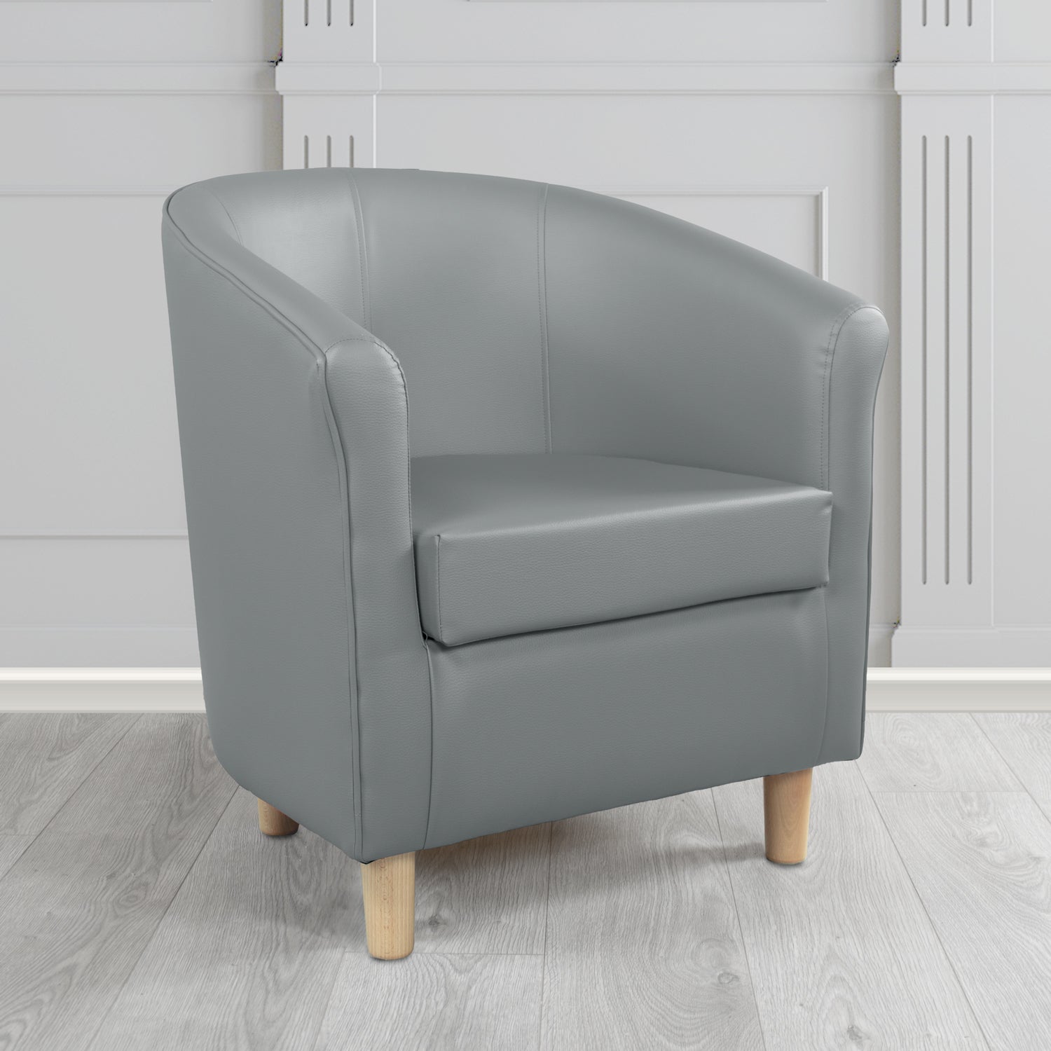 Tuscany Tub Chair in Memphis Antimicrobial Crib 5 Contract Faux Leather