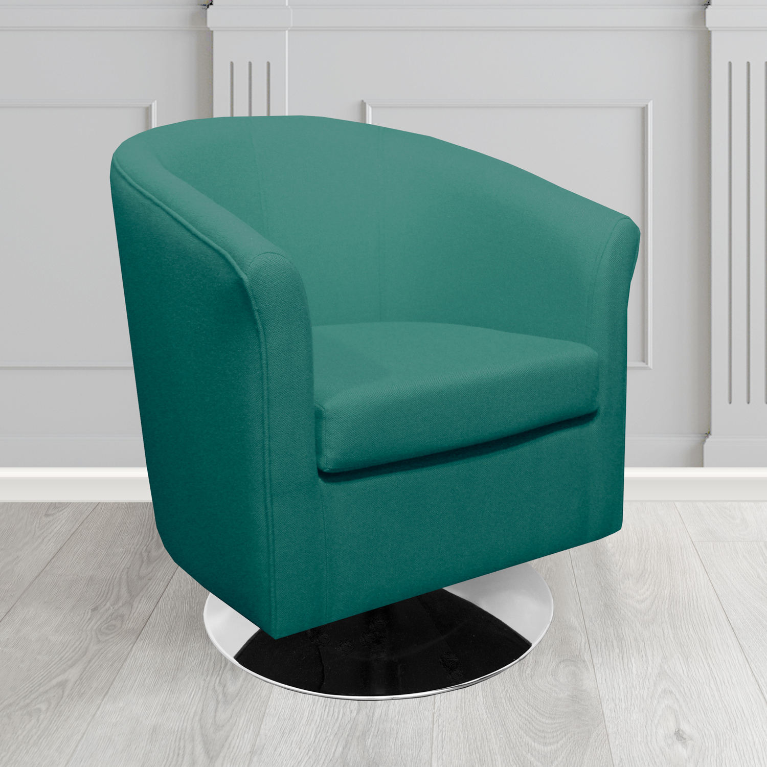 Tuscany Swivel Tub Chair in Camira Mainline Plus Crib 5 Fabric