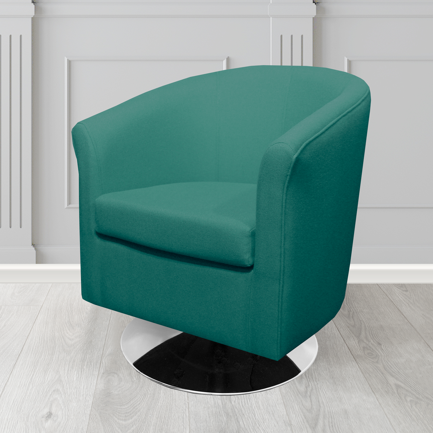Tuscany Swivel Tub Chair in Camira Mainline Plus Crib 5 Fabric