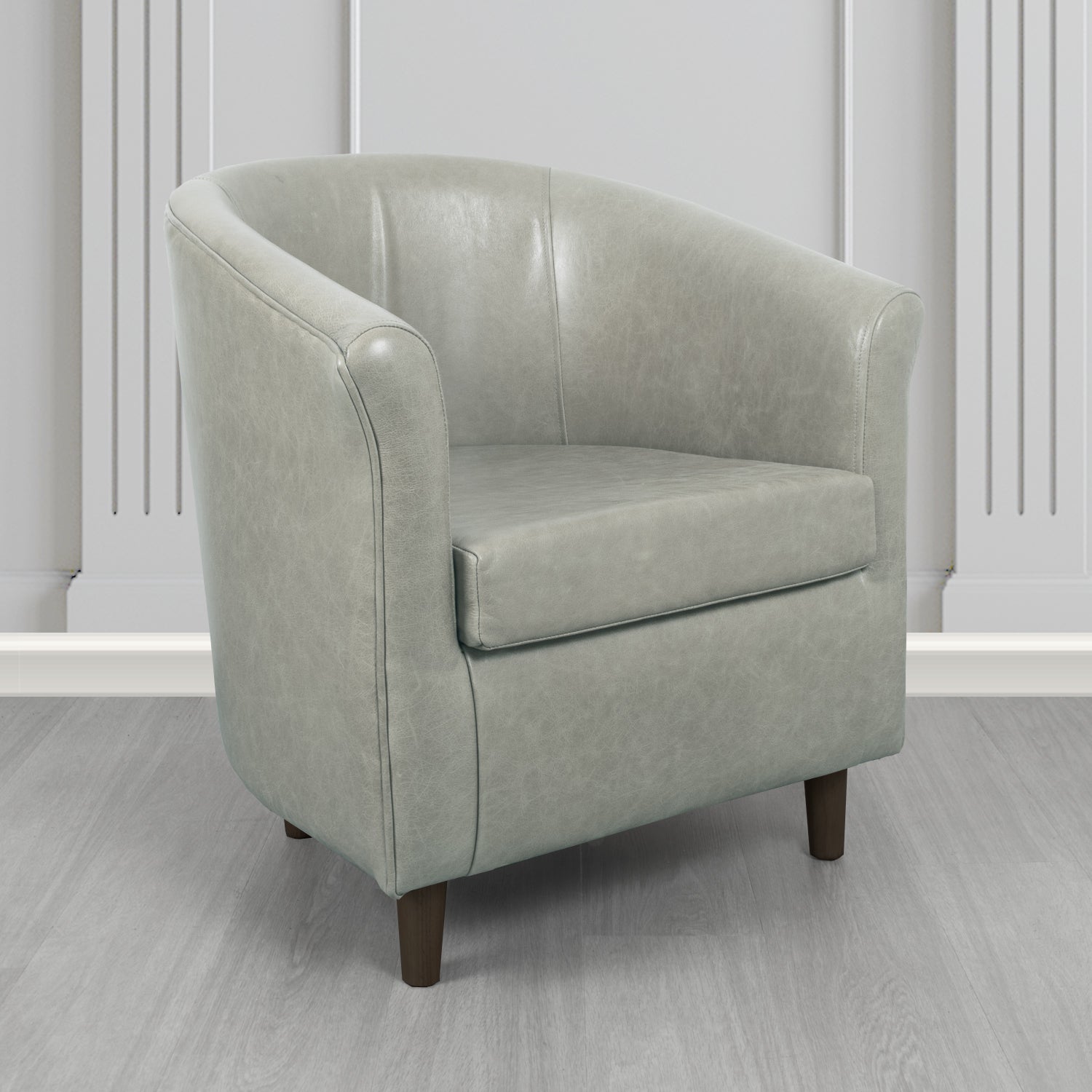 Tuscany Tub Chair in Crest Leather Old English Crib 5 Genuine Leather