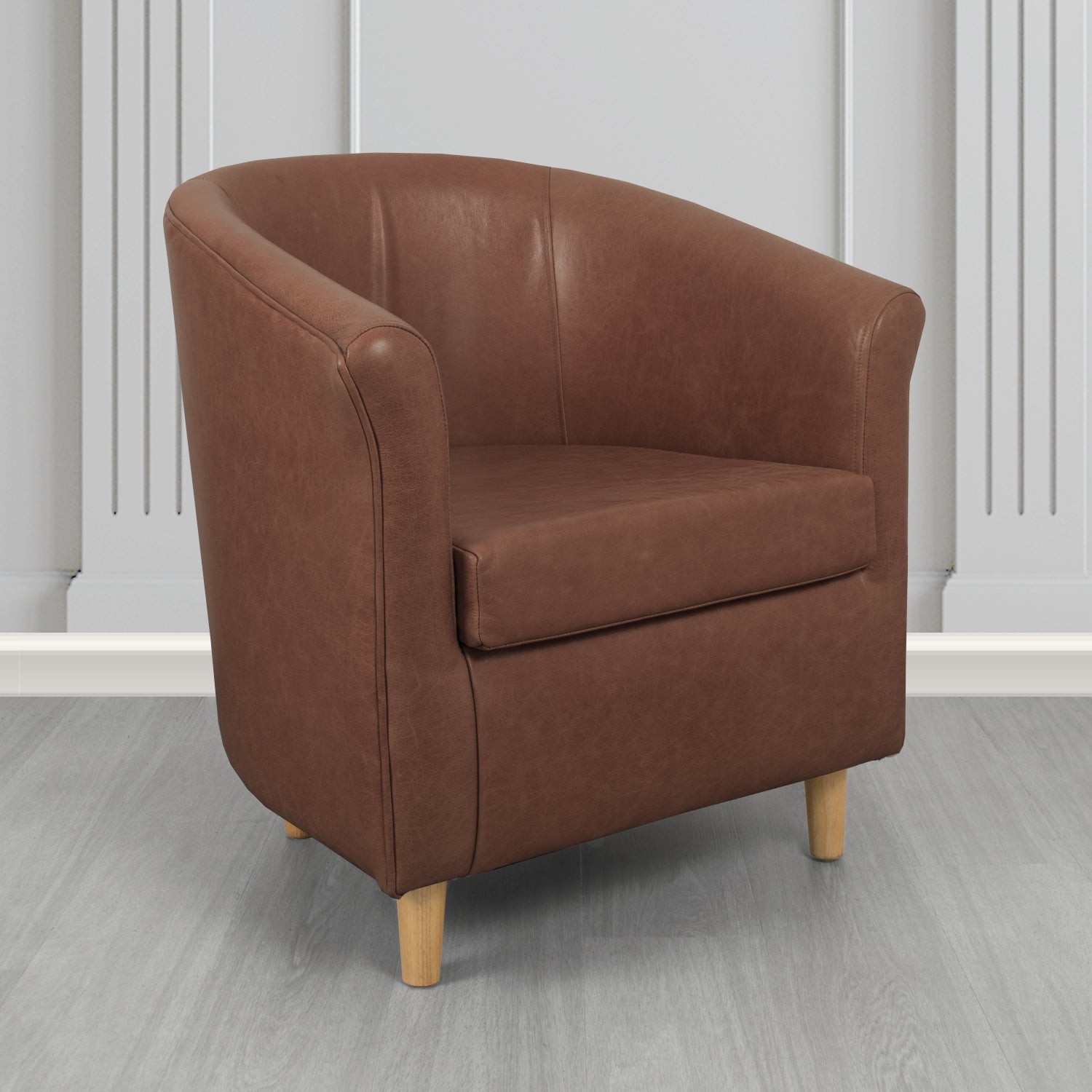 Tuscany Tub Chair in Crib 5 Old English Genuine Leather