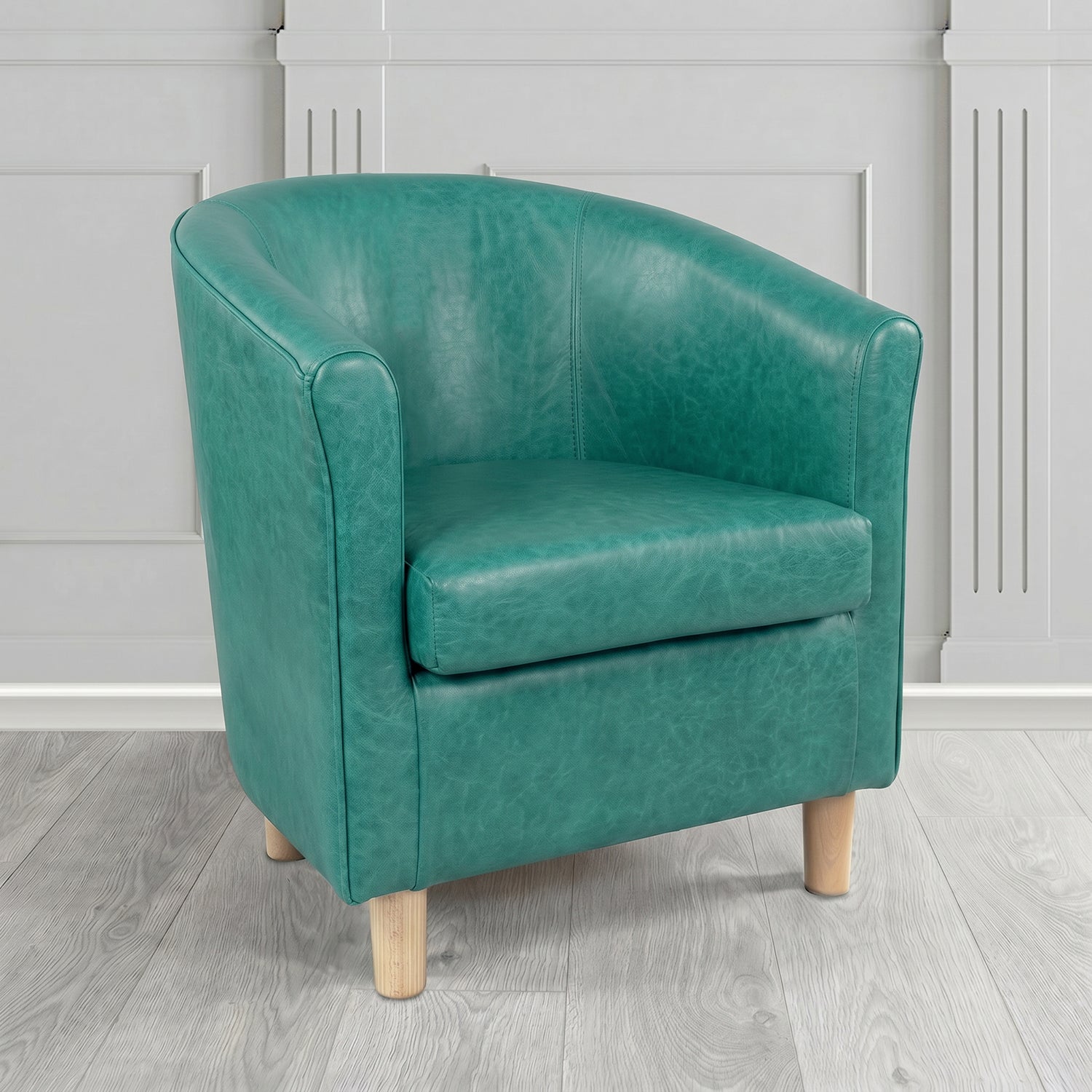 Tuscany Tub Chair in Crest Leather Old English Crib 5 Genuine Leather