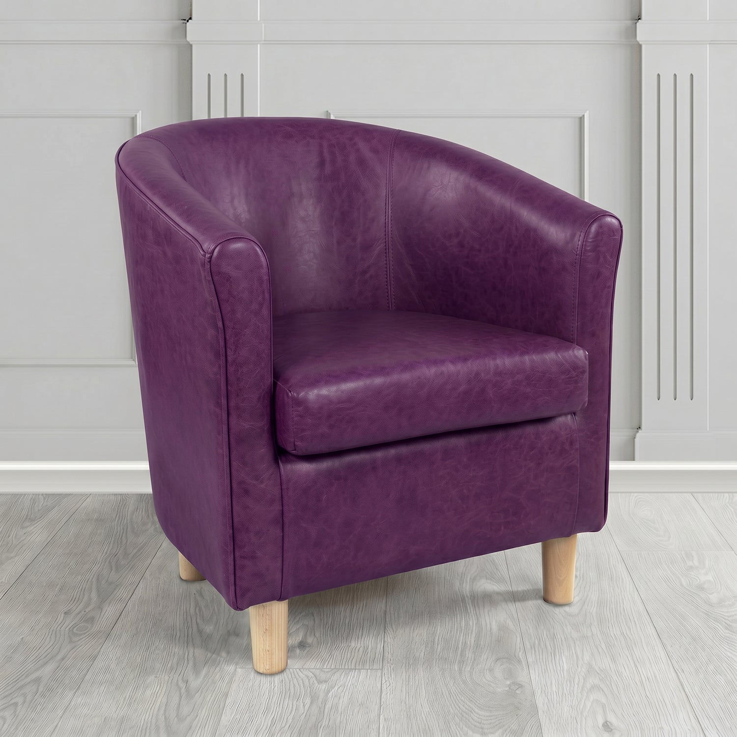 Tuscany Tub Chair in Crest Leather Old English Crib 5 Genuine Leather