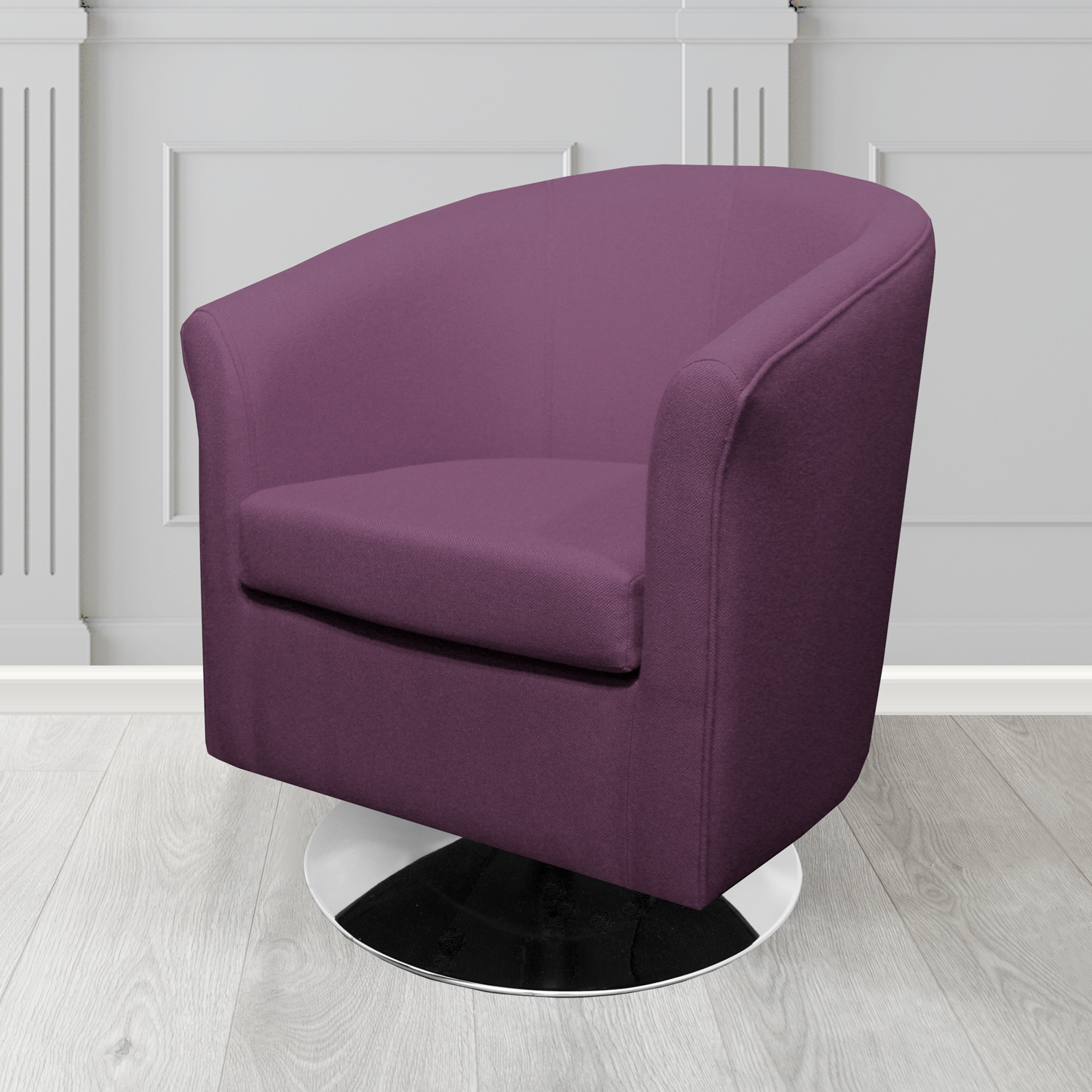 Tuscany Swivel Tub Chair in Camira Mainline Plus Crib 5 Fabric