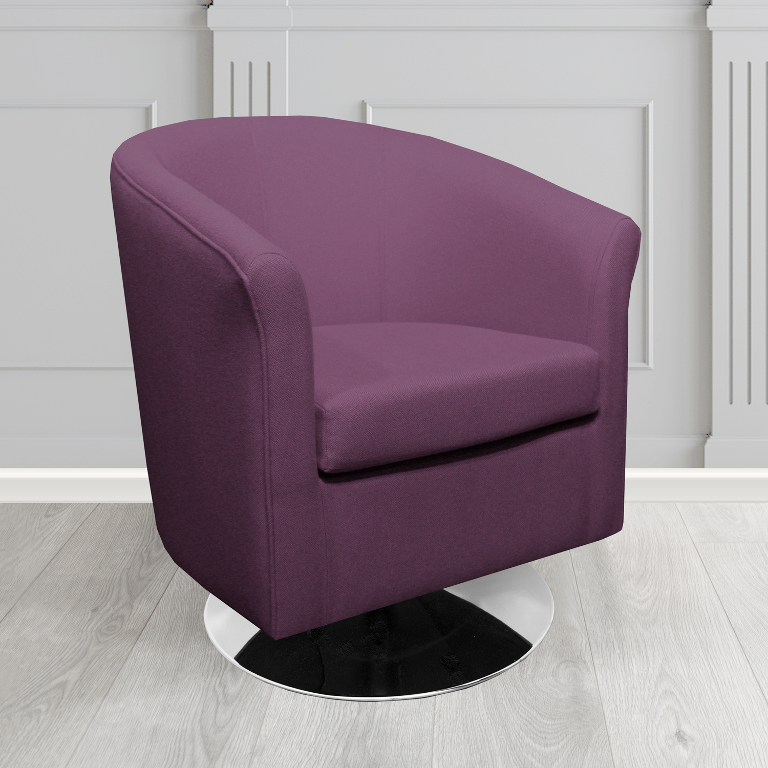 Tuscany Swivel Tub Chair in Camira Mainline Plus Crib 5 Fabric