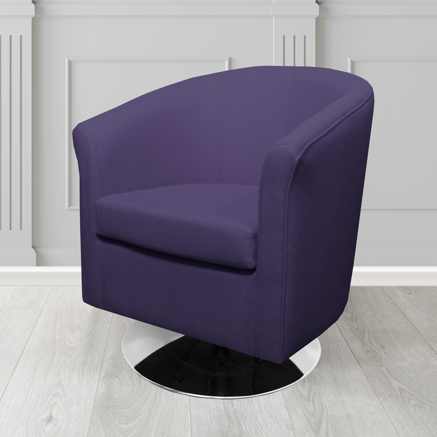 Tuscany Swivel Tub Chair in Camira Mainline Plus Crib 5 Fabric