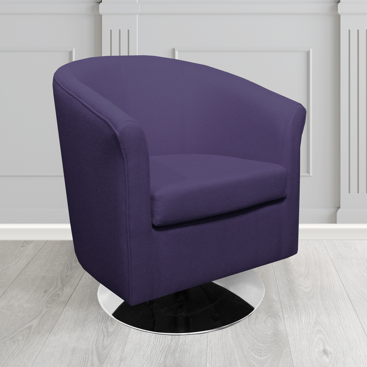 Tuscany Swivel Tub Chair in Camira Mainline Plus Crib 5 Fabric