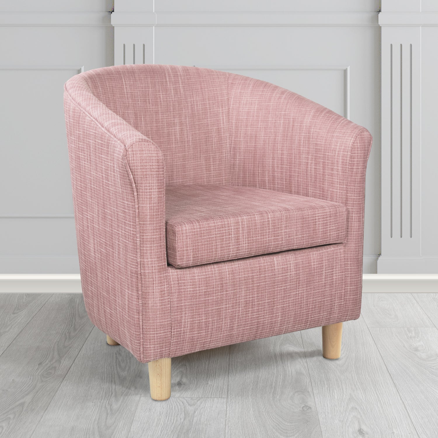 Tuscany Tub Chair in Chieftain Fabrics Ravel Contract Crib 5 Fabric - Antimicrobial & Water-Resistant