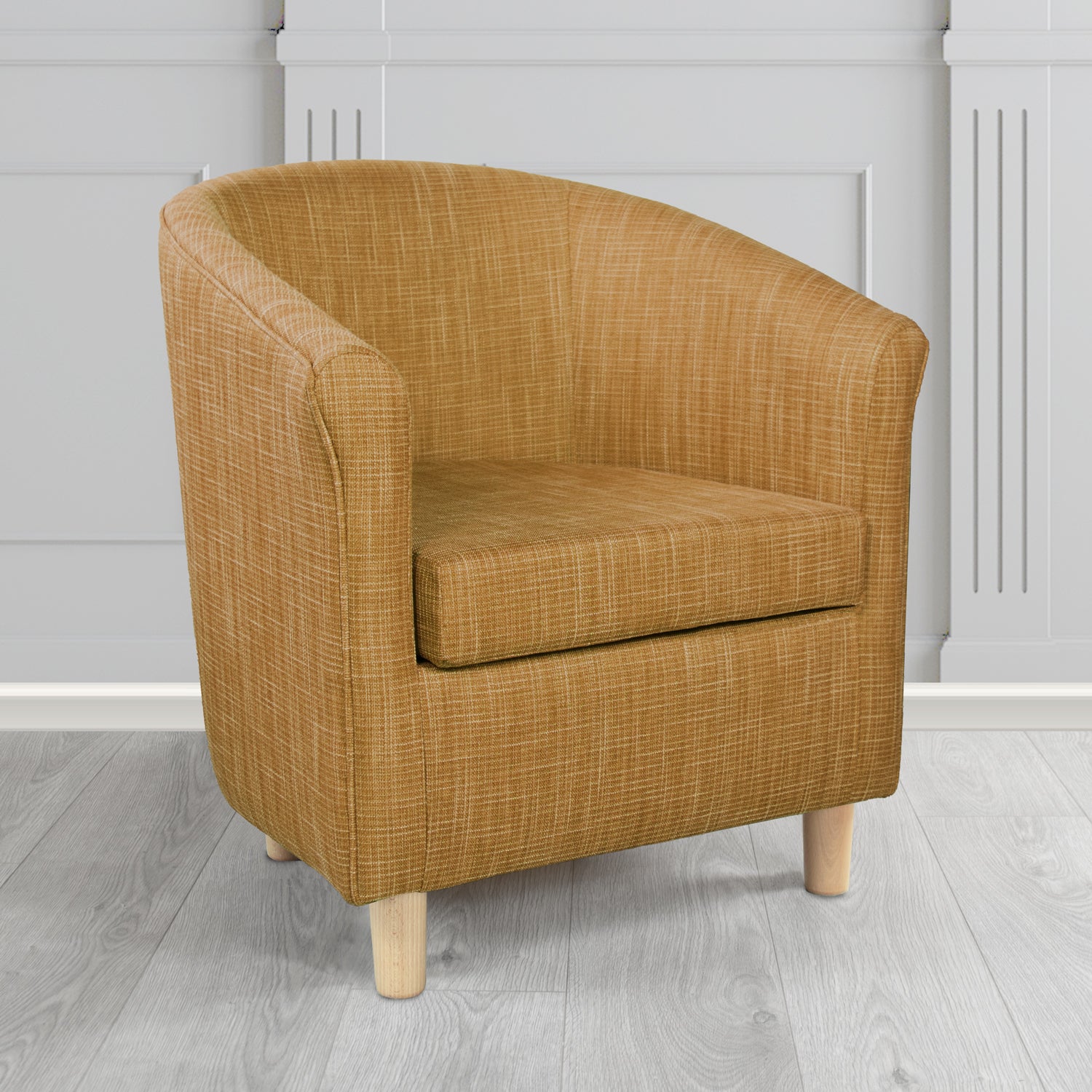 Tuscany Tub Chair in Chieftain Fabrics Ravel Contract Crib 5 Fabric - Antimicrobial & Water-Resistant
