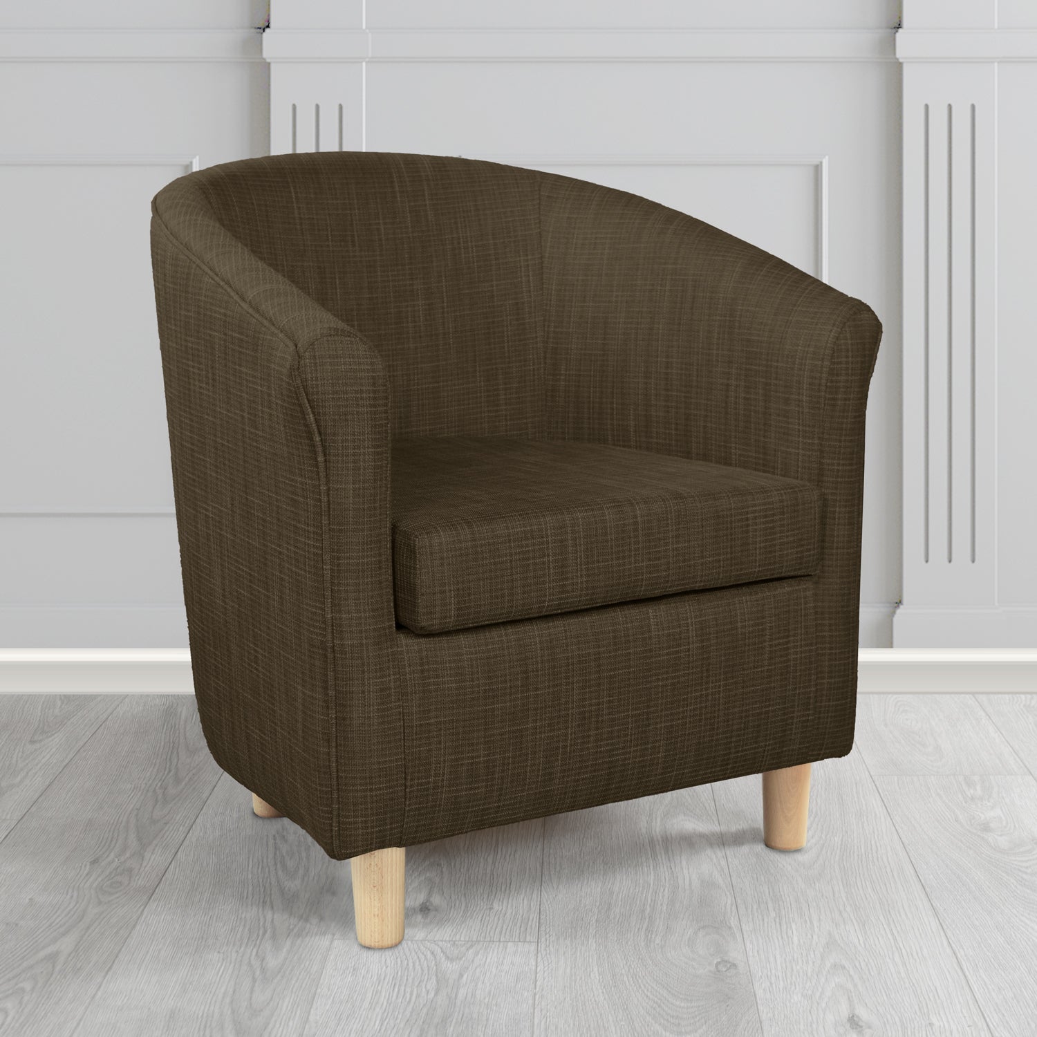 Tuscany Tub Chair in Ravel Contract Crib 5 Fabric - Antimicrobial & Water-Resistant