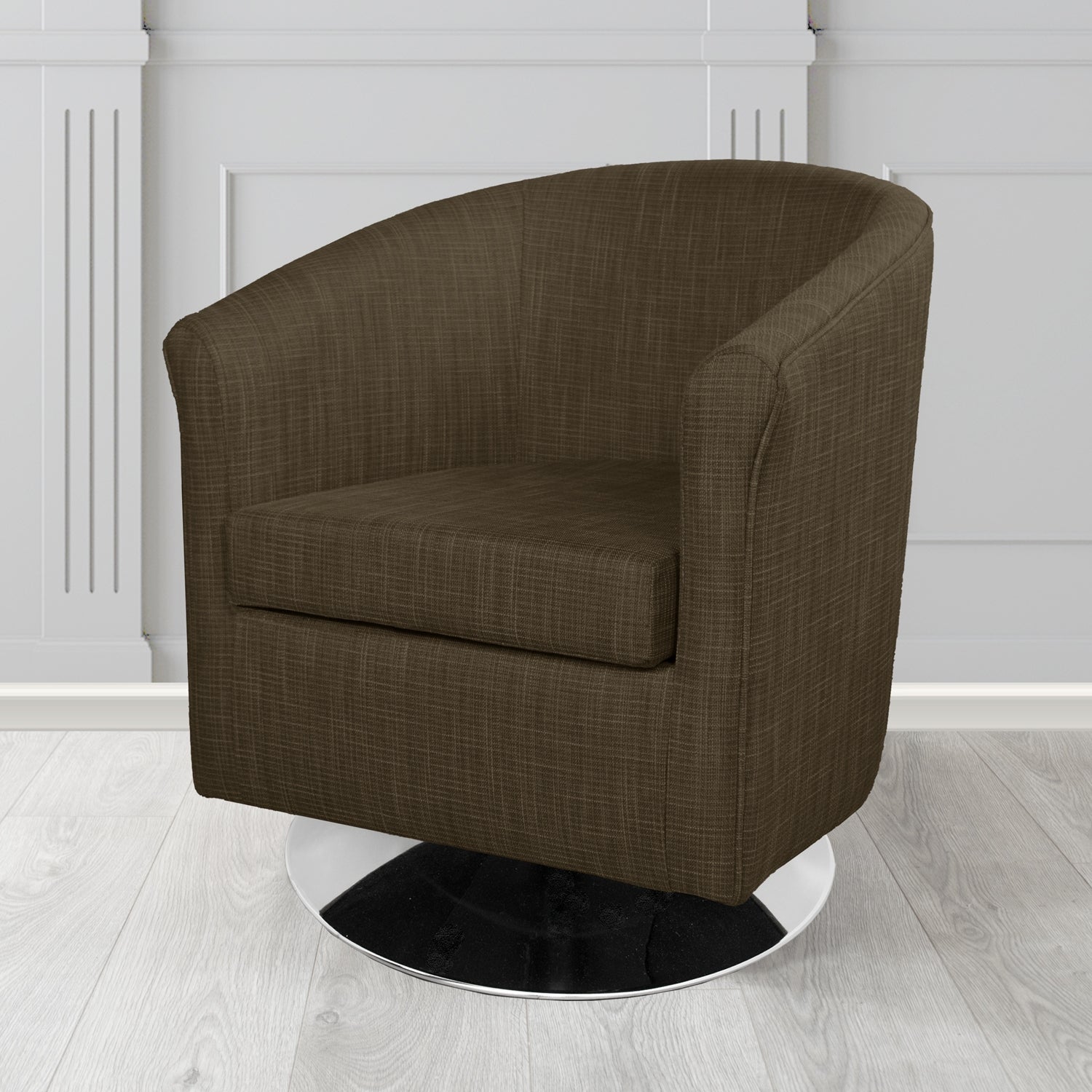 Tuscany Swivel Tub Chair in Chieftain Fabrics Ravel Contract Crib 5 Fabric - Antimicrobial & Water-Resistant
