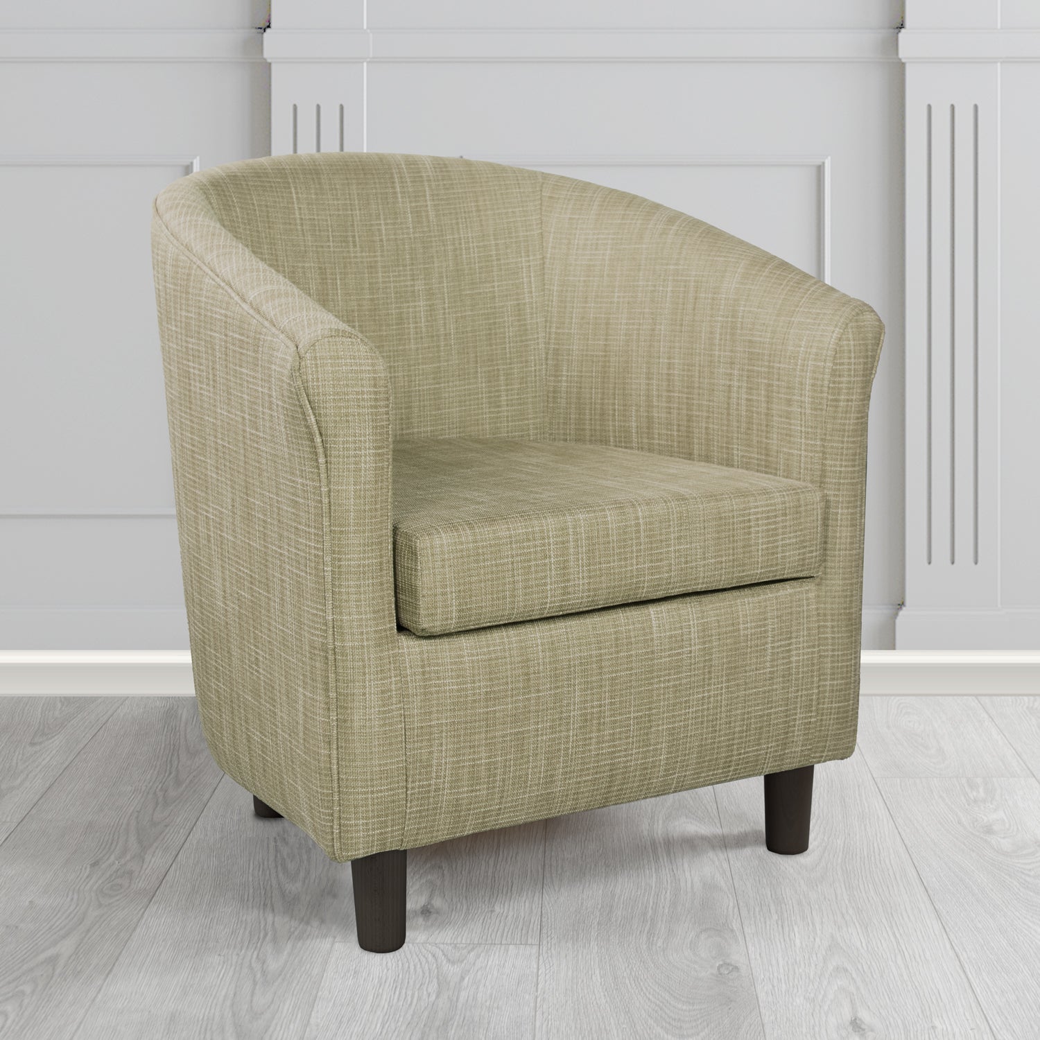 Tuscany Tub Chair in Ravel Contract Crib 5 Fabric - Antimicrobial & Water-Resistant
