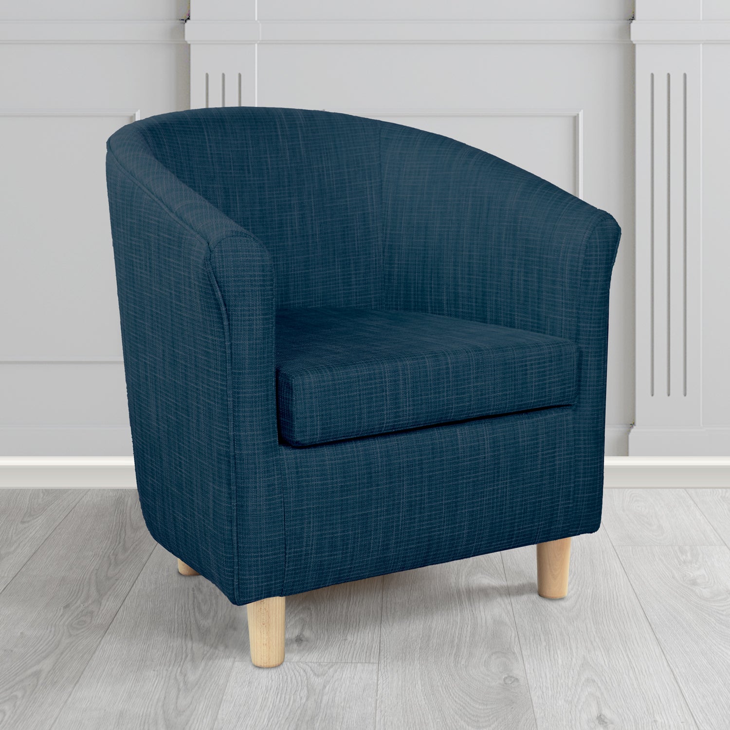 Tuscany Tub Chair in Ravel Contract Crib 5 Fabric - Antimicrobial & Water-Resistant