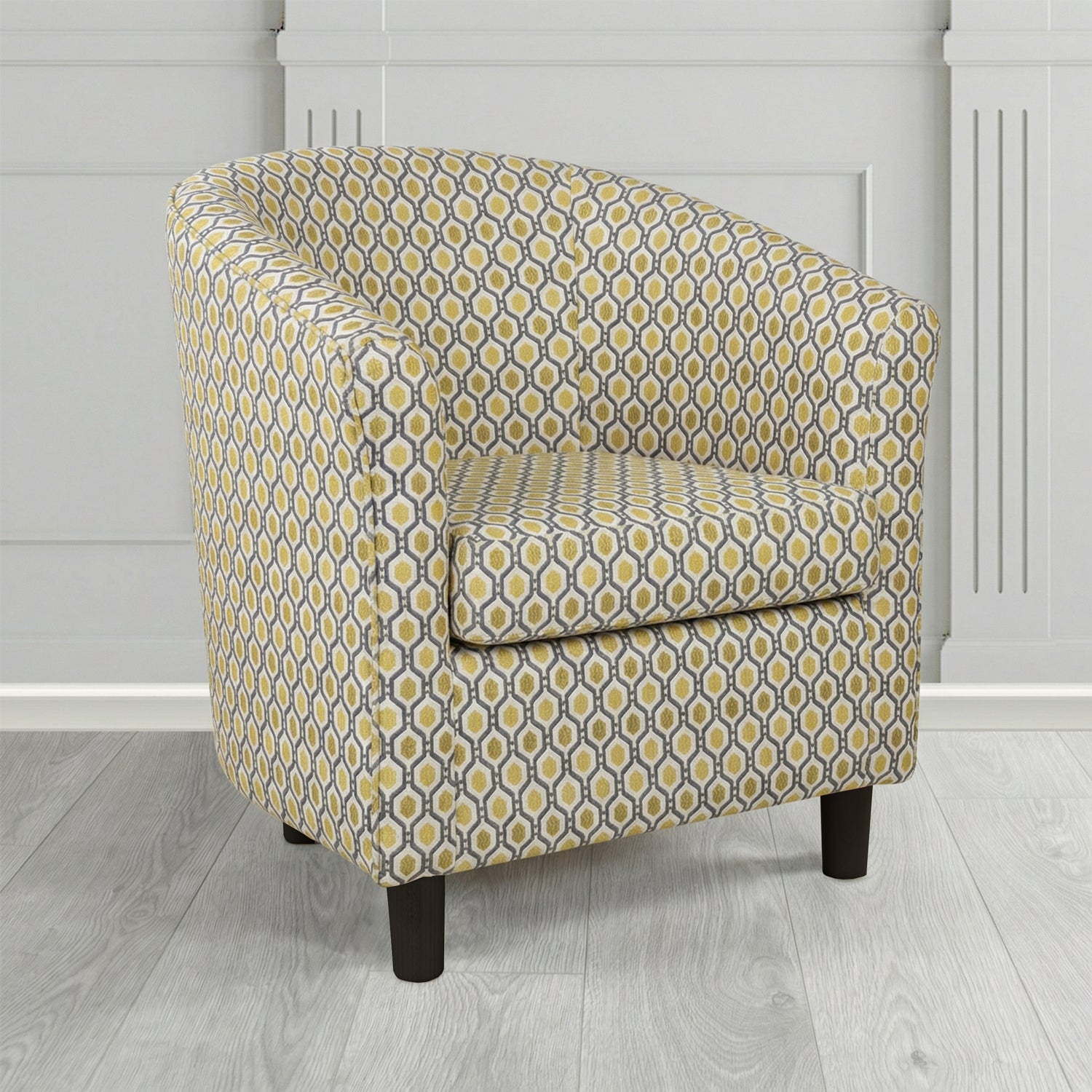 Tuscany Tub Chair in Fryett's Recco Geometric Pattern Fabric