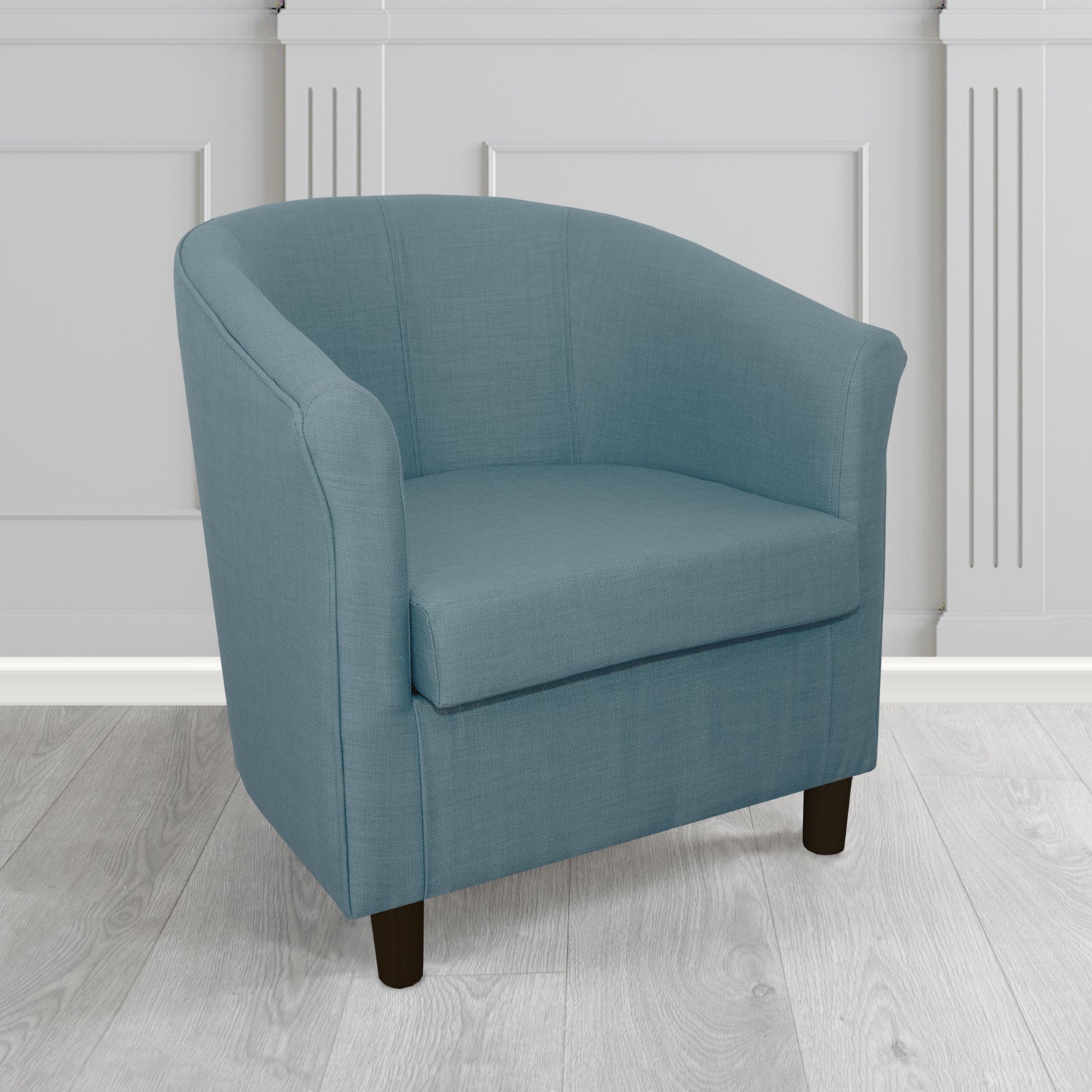 Tuscany Tub Chair in Romo Osumi Plain Cotton Blend Crib 5 Fabric