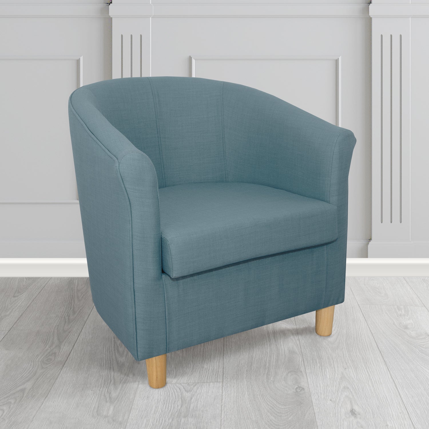Tuscany Tub Chair in Romo Osumi Plain Cotton Blend Crib 5 Fabric