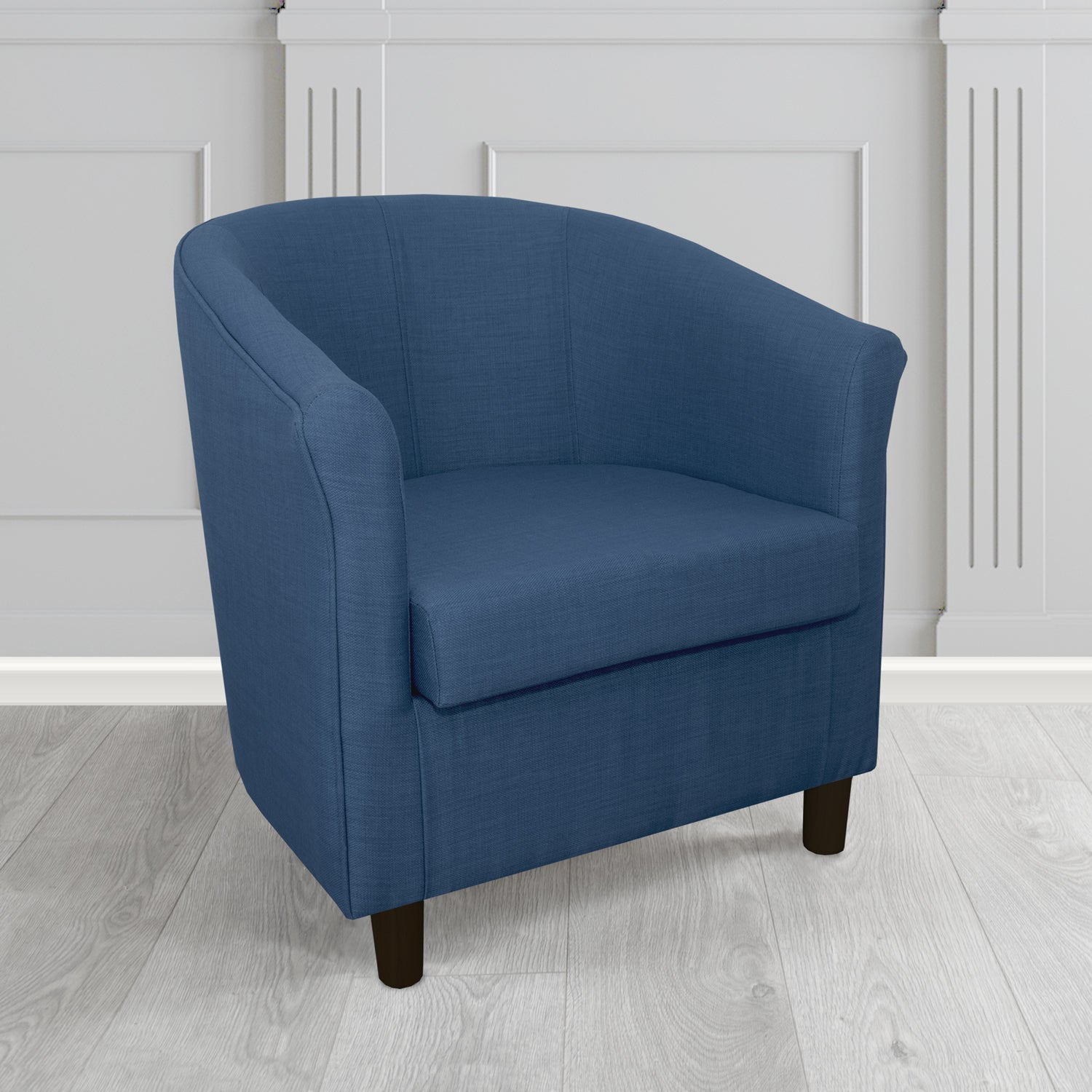 Tuscany Tub Chair in Romo Osumi Plain Cotton Blend Crib 5 Fabric