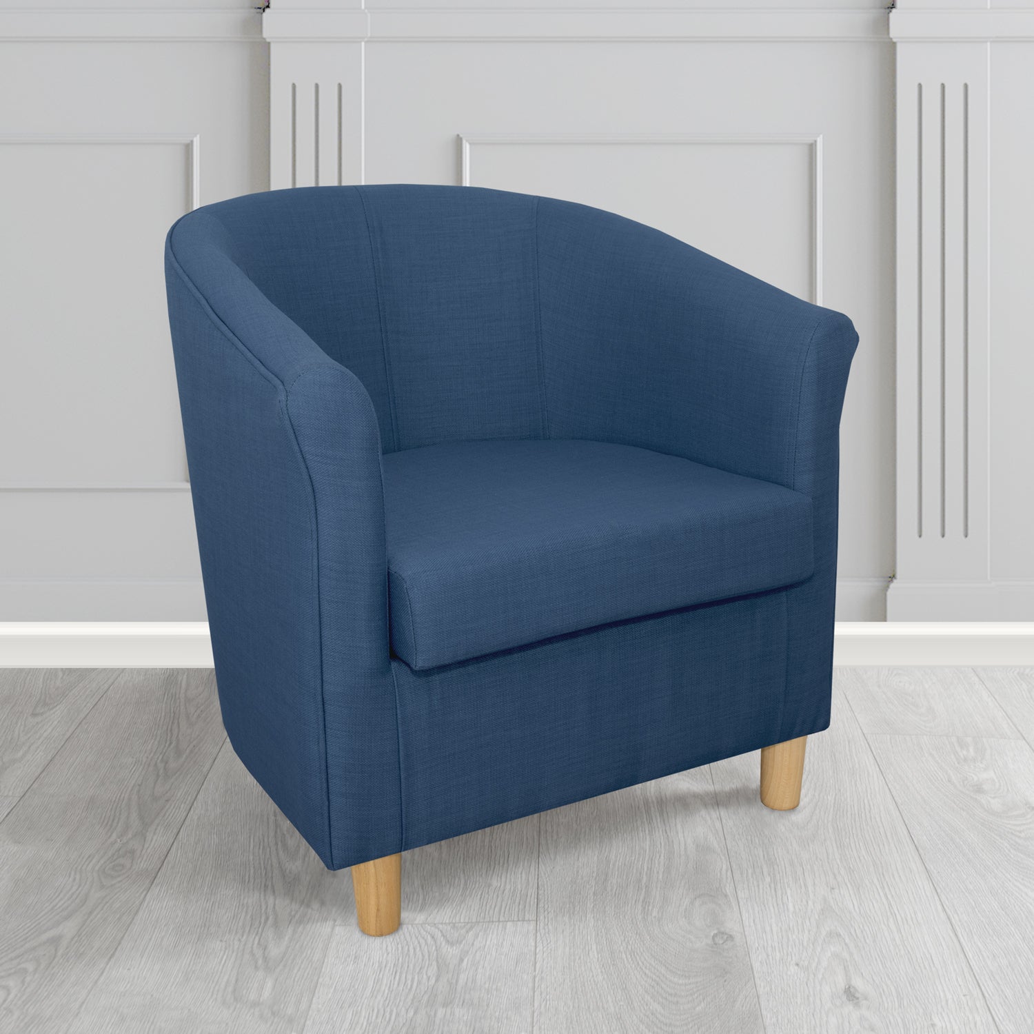 Tuscany Tub Chair in Romo Osumi Plain Cotton Blend Crib 5 Fabric