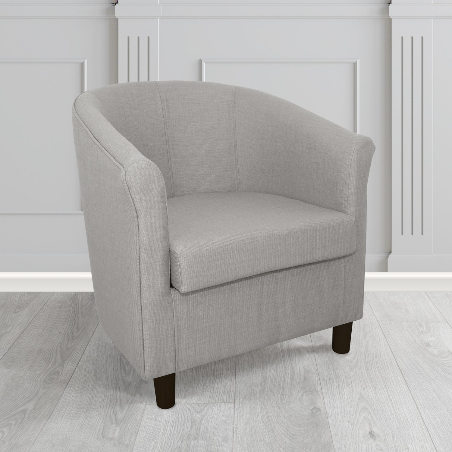 Tuscany Tub Chair in Romo Osumi Plain Cotton Blend Crib 5 Fabric