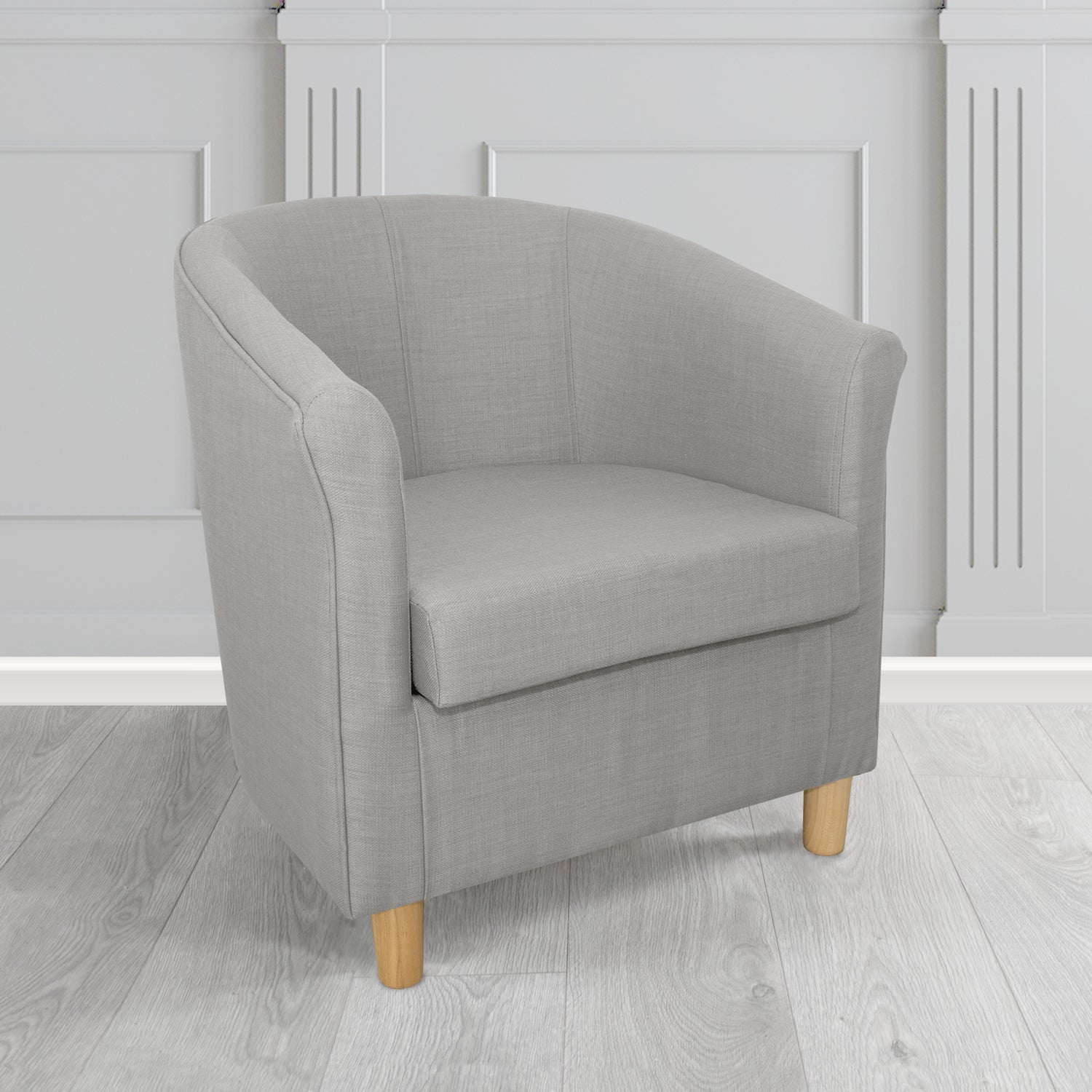 Tuscany Tub Chair in Romo Osumi Plain Cotton Blend Crib 5 Fabric